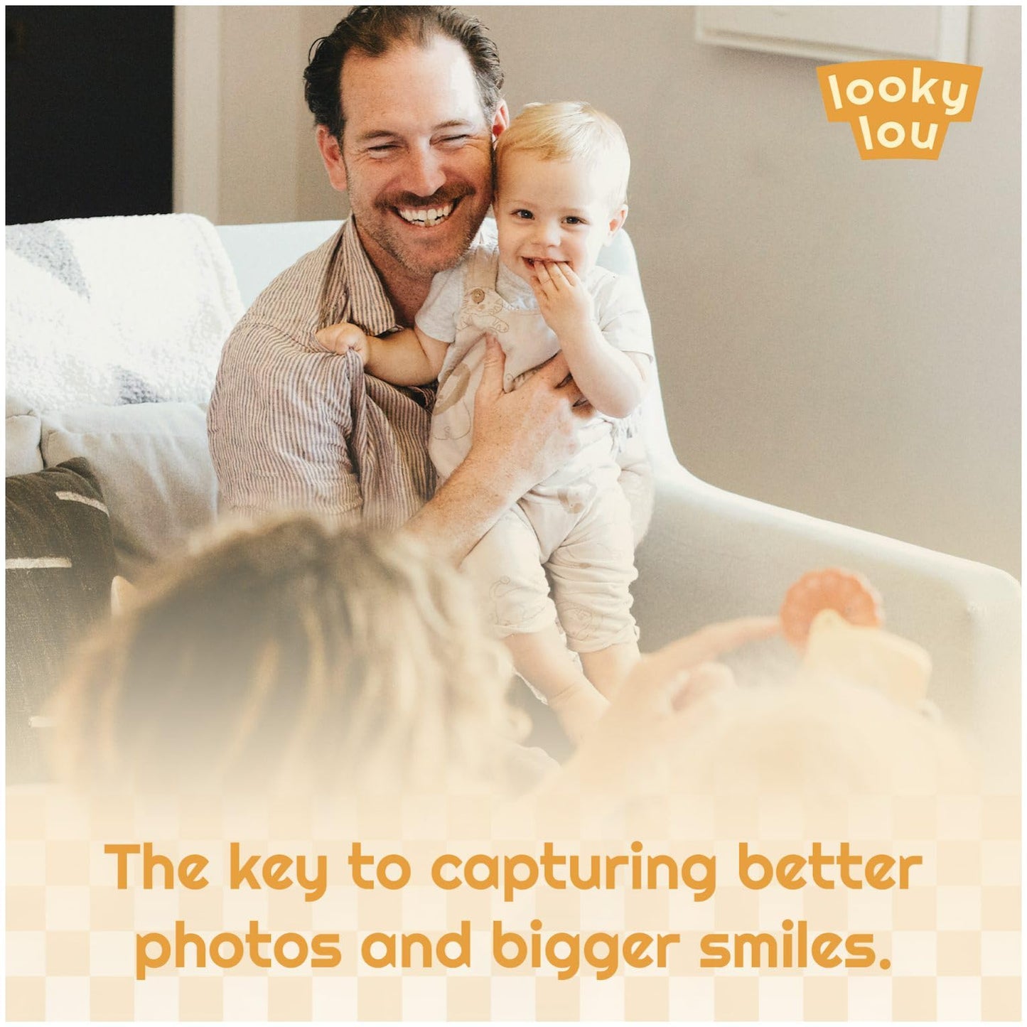 Looky Lou Bundle - Juego de clip para teléfono y libro de cuentos para fotografía de recién nacidos, hitos mensuales, accesorios para sesión de fotos de bebés de Halloween y otoño, para mamá, padre