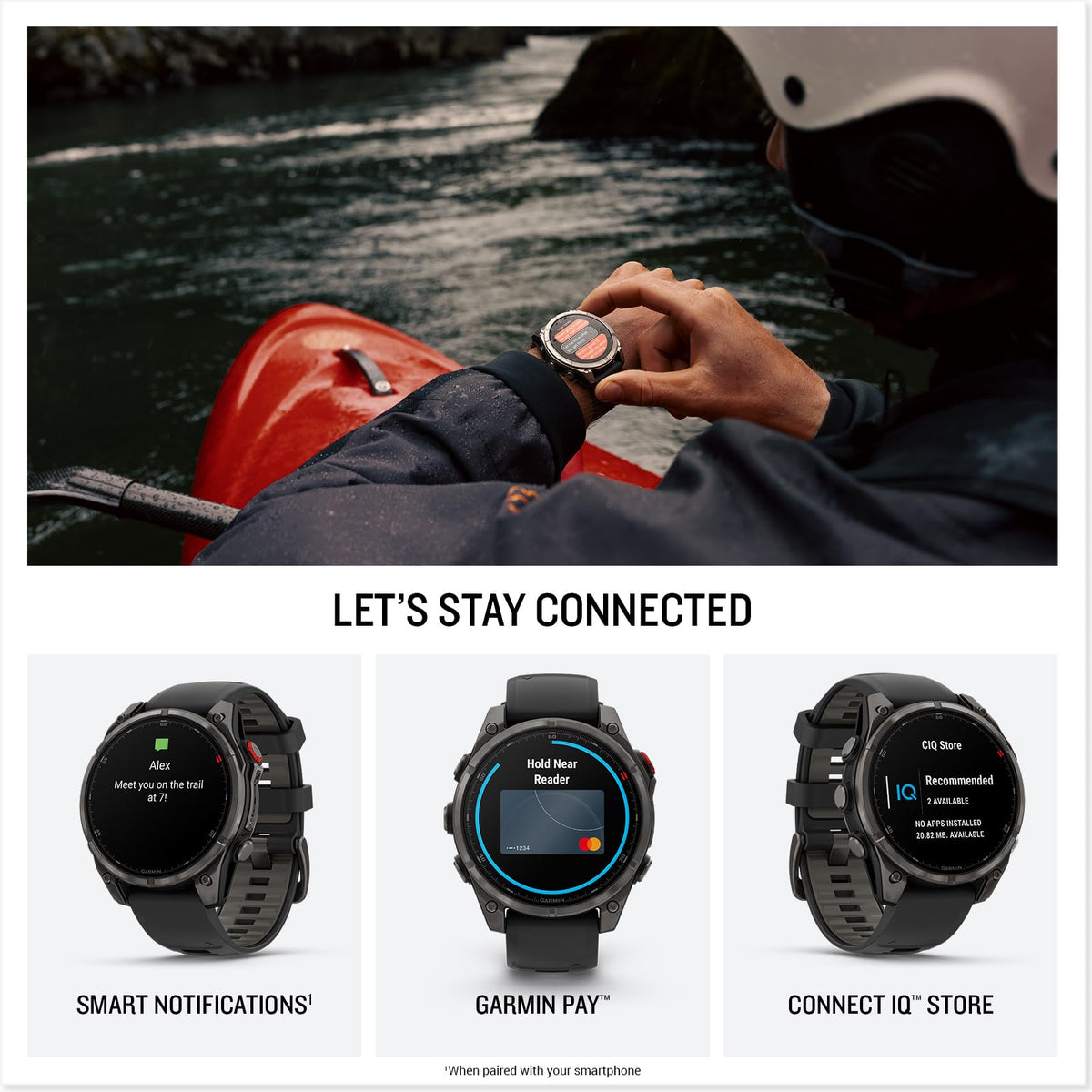 Reloj Inteligente GPS Multideporte Garmin fēnix 8 Pro Gris Carbono con Zafiro y Banda de Silicona Negra