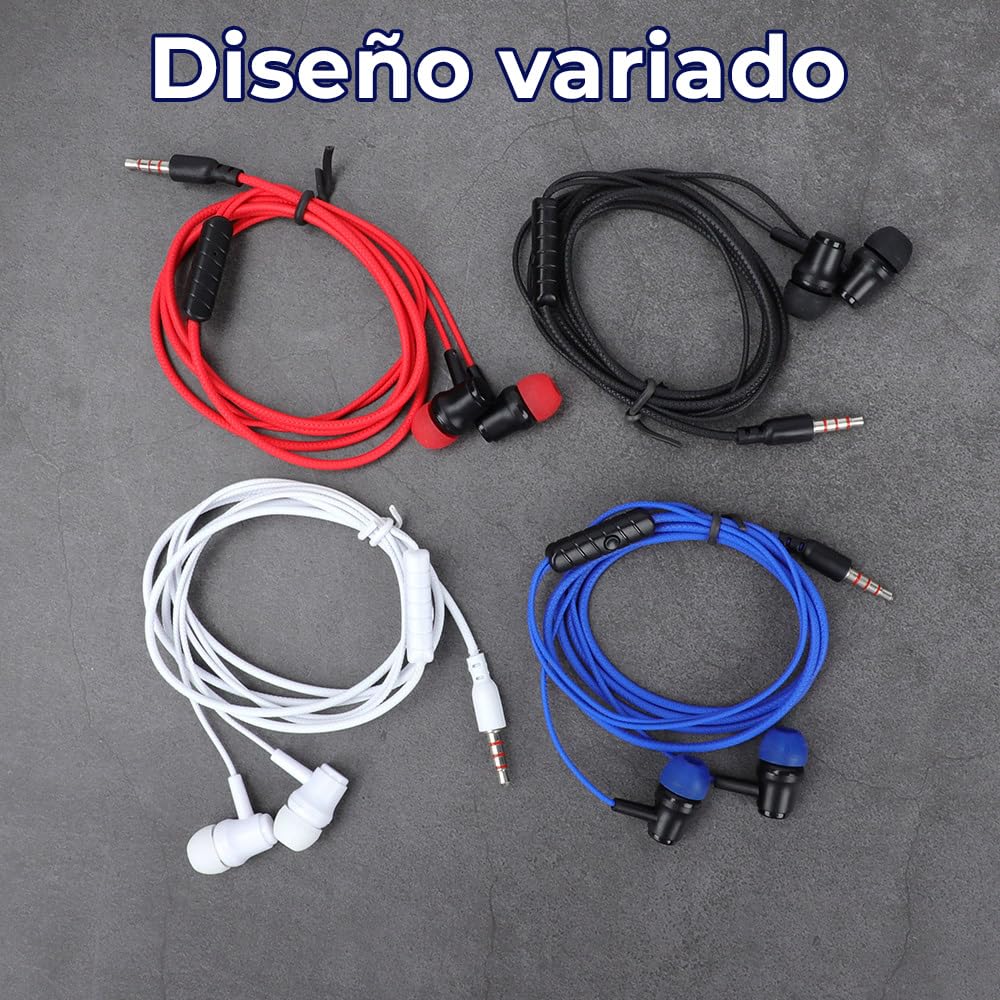 CONTROL EXPERT Audífonos Alámbricos Manos Libres 3.5mm Micrófono (Negro)