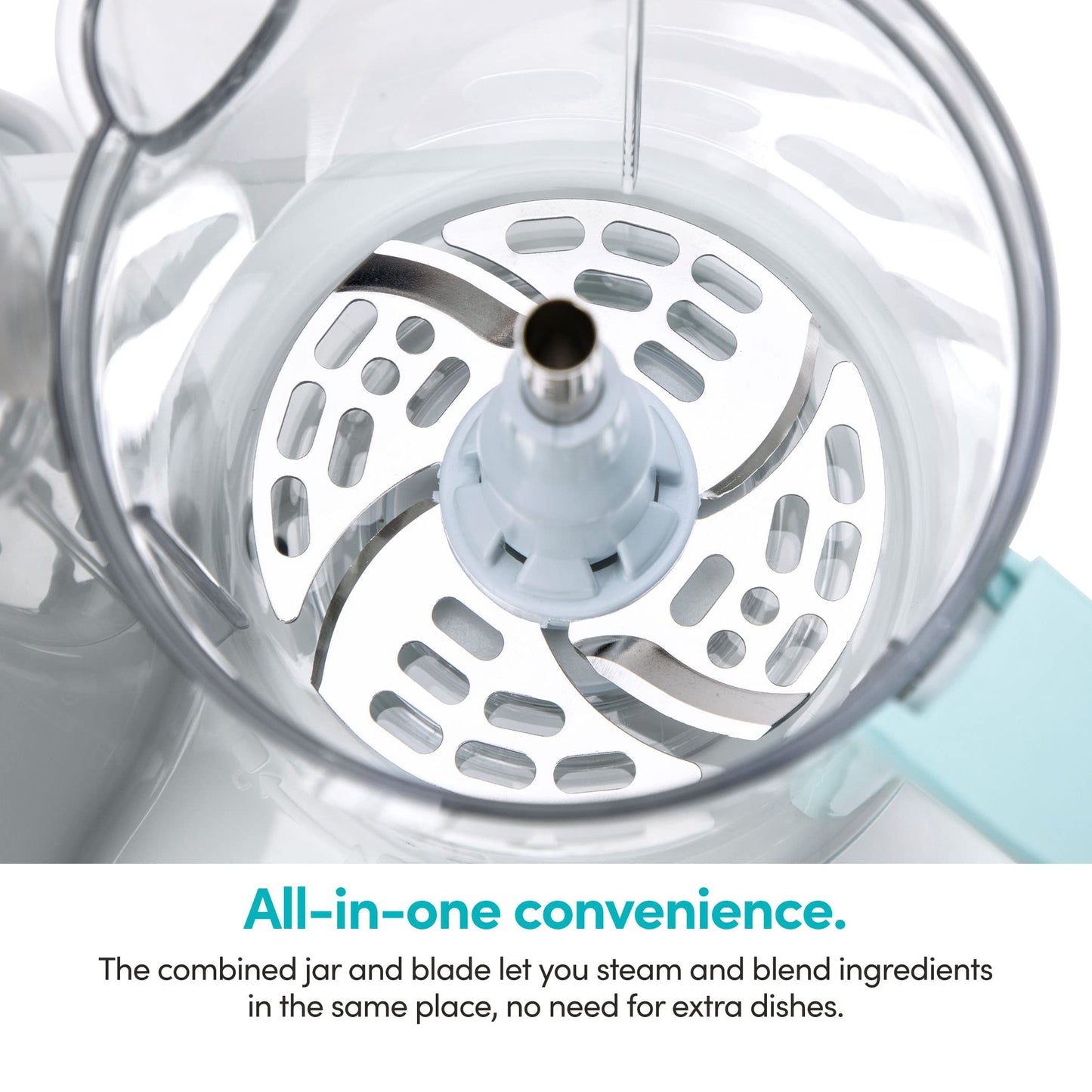 Procesador de Alimentos NutriBullet blanco azul Baby Steam + Blend