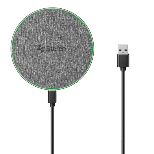 STEREN Cargador inalámbrico Qi de 15 W