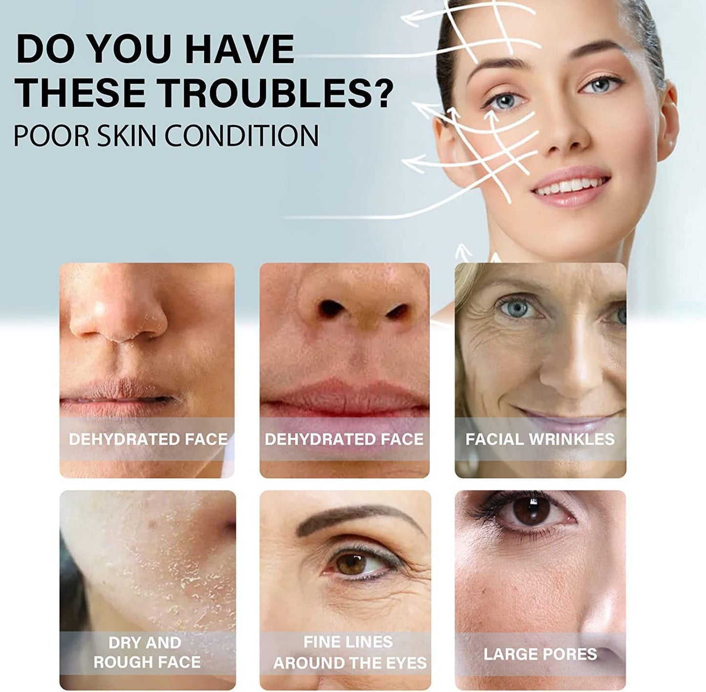 Hilo de proteína soluble coreano, hilo de colágeno para levantar instantáneamente la proteína facial, hilos de colágeno absorbentes, juego de levantamiento de hilos de proteína, reduce las arrugas de líneas finas, para mujeres (3 cajas)