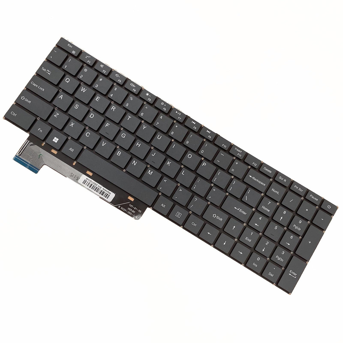 Teclado de Repuesto Siakoocty Negro para Portátil GWNR71517 15.6 Estándar Inglés