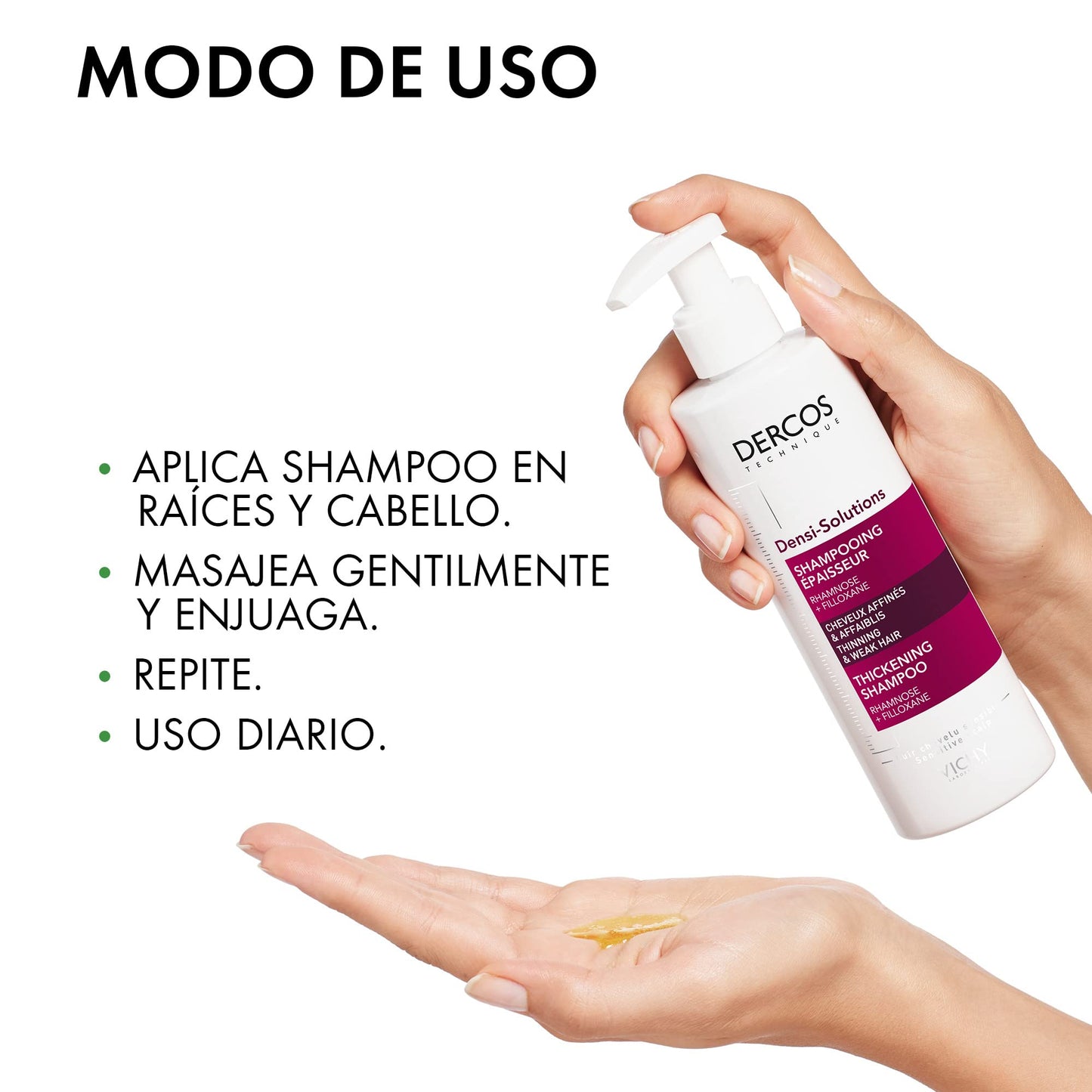 Shampoo Densificador Vichy Dercos con Vitamina E 250ml