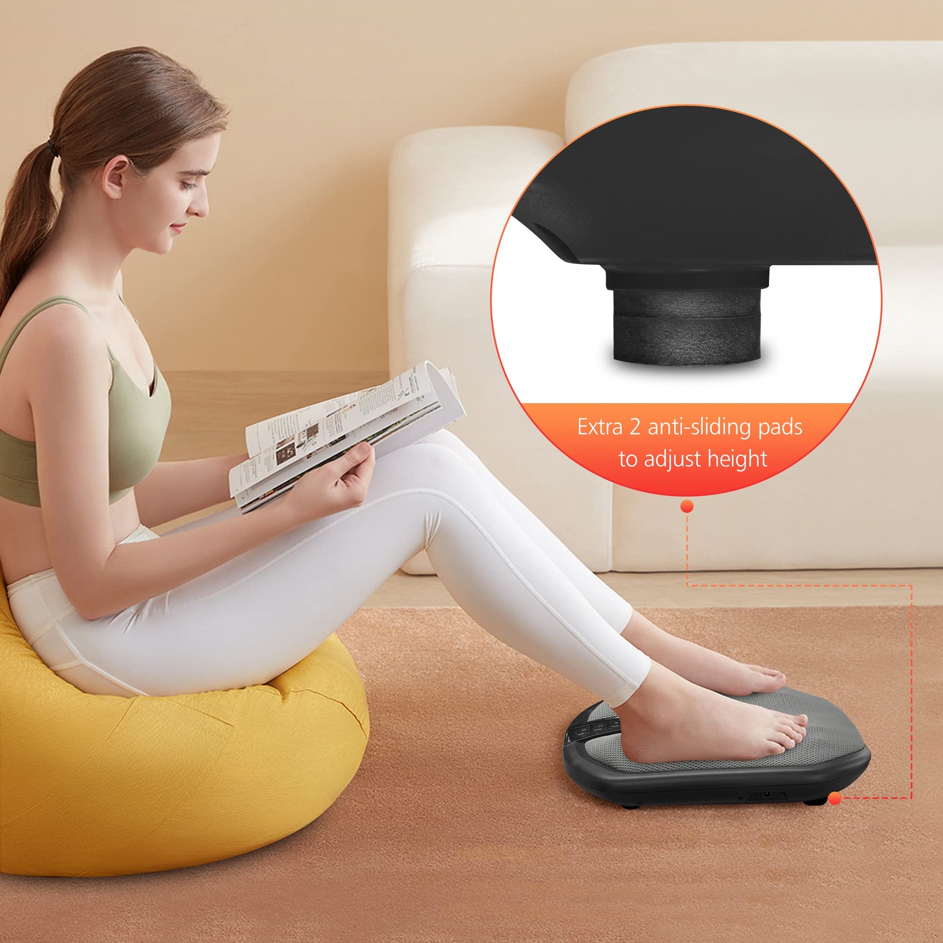 COMFIER Masajeador De Pies Shiatsu Con Calor, Máquina Eléctrica De Masaje De Pies Keading Con Calefacción, Función De Calor, Masaje De Pies Para Neuropatía Y Fascitis Plantar, Regalo Ideal Para Mujere