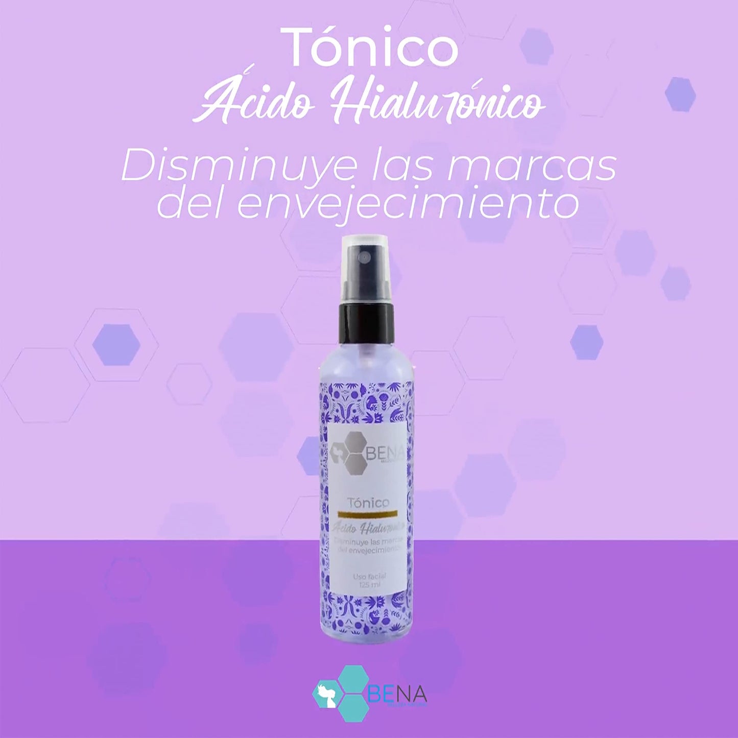 Kit Rostro Perfecto Bena Serum Tonico y Mascarilla de Acido Hialuronico mas Jabon Baba De Caracol
