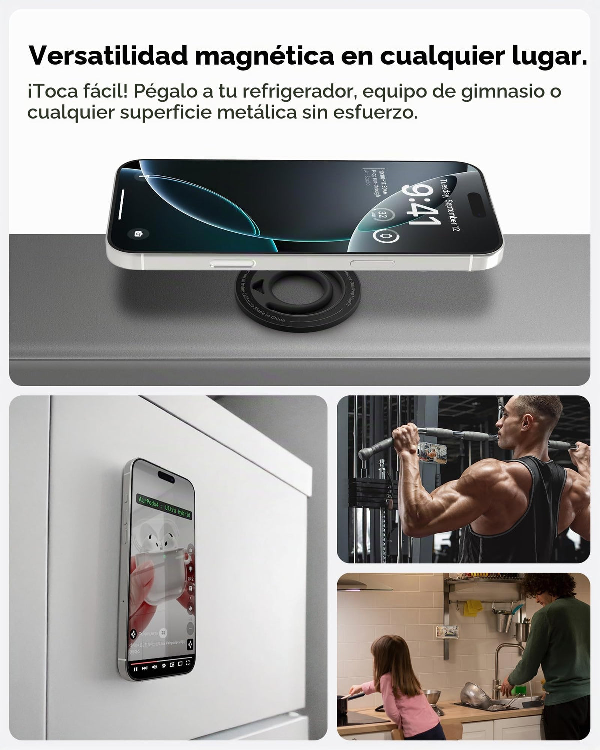 Agarre para Celular Spigen MagSafe Imán Doble Dual Pop MagFit