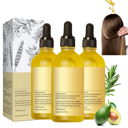 Conjunto Orgánico de Aceite de Romero para el Crecimiento del Cabello - Reducción de la Caída y Protección de la Salud Capilar. Tratamiento Natural para Estimular el Crecimiento y Fortalecer el Pelo. ¡Atrévete a Lucir una Melena Sana y Radiante!