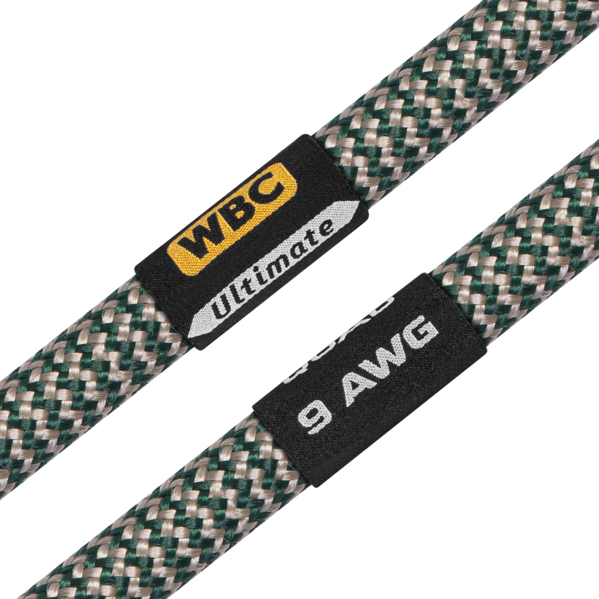 Cable de Altavoz Worlds Best Cables StlGrn 8 pies – 9 AWG OFC Ultra Puro Premium con Enchufes Eminence Gold Plátano