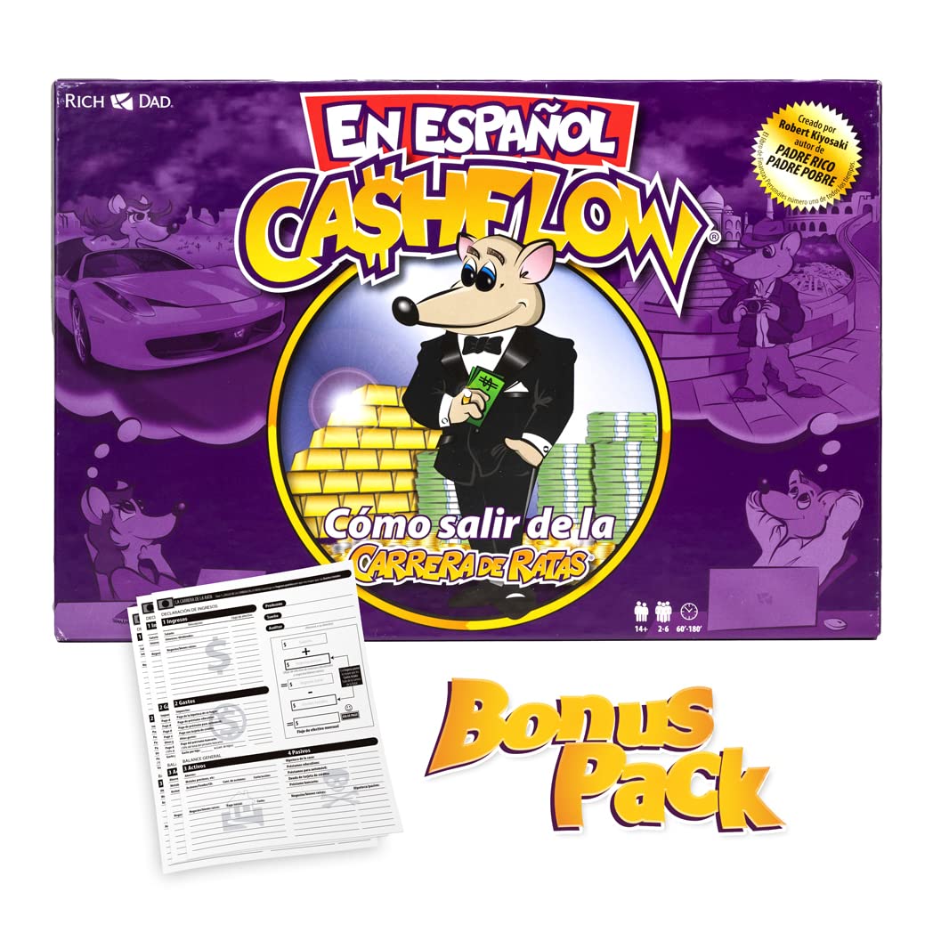 Juego de Mesa MEVA Cashflow Español Nueva Edición Libertad Financiera Robert Kiyosaki
