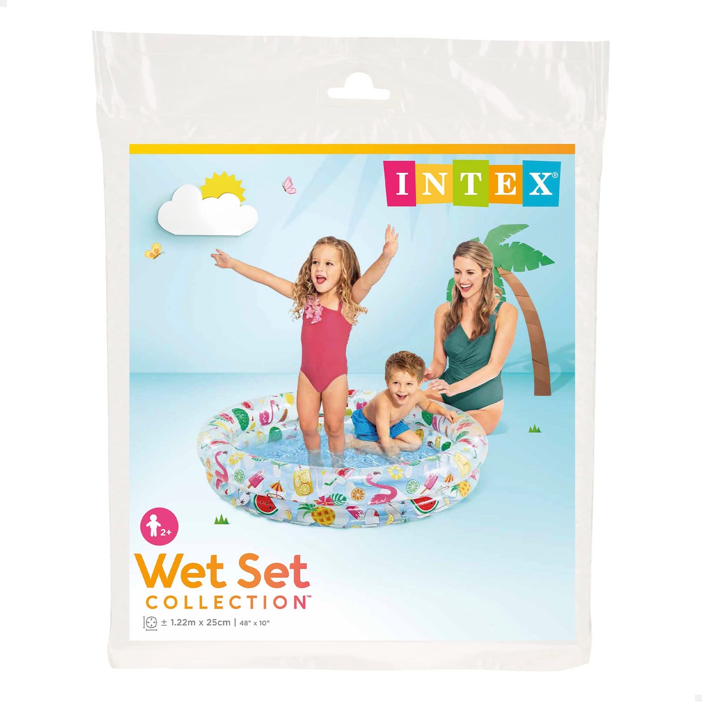 Intex - Piscina Inflable con 2 Anillos para niños (48 x 10 Pulgadas) [Estilos Surtidos]