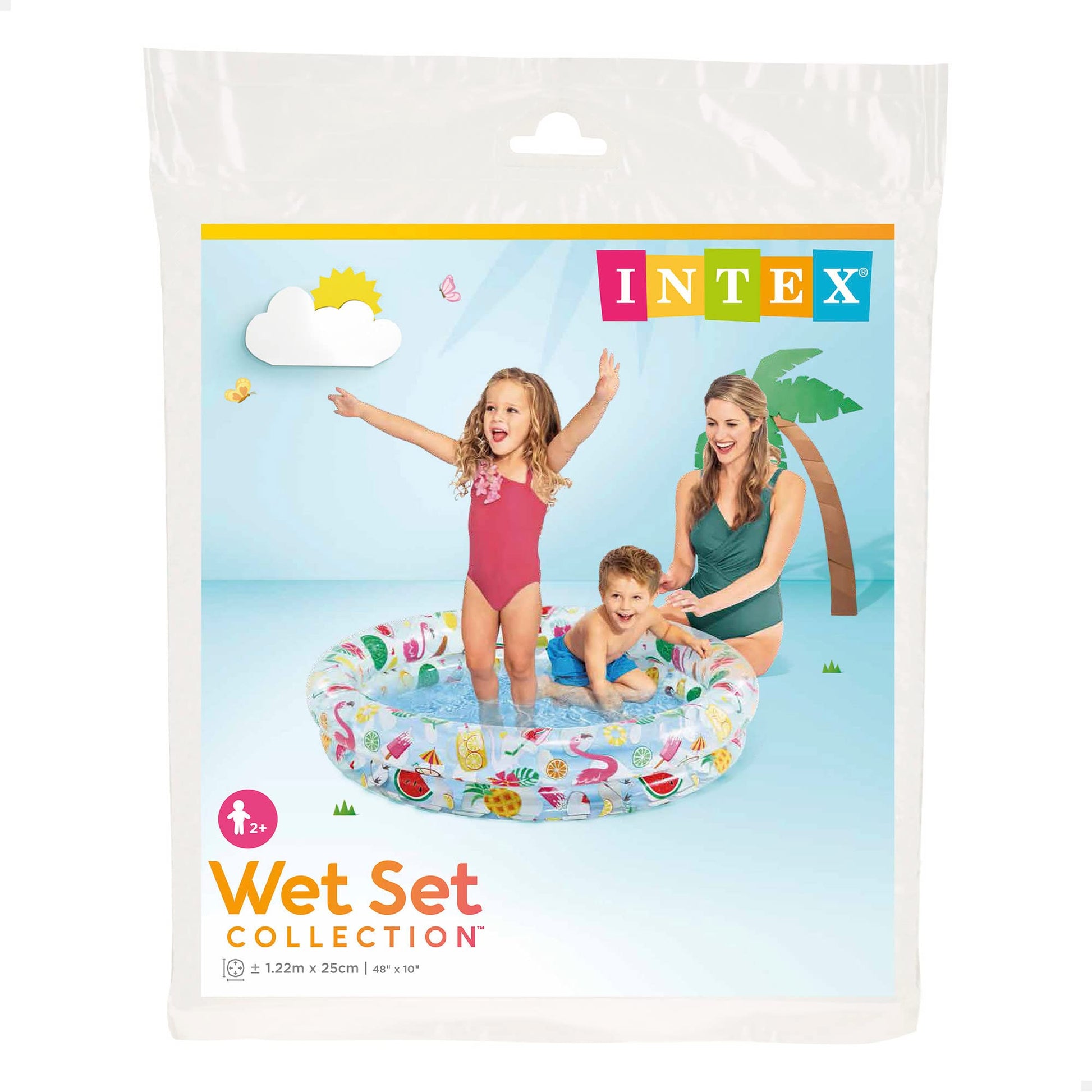 Intex - Piscina Inflable con 2 Anillos para niños (48 x 10 Pulgadas) [Estilos Surtidos]