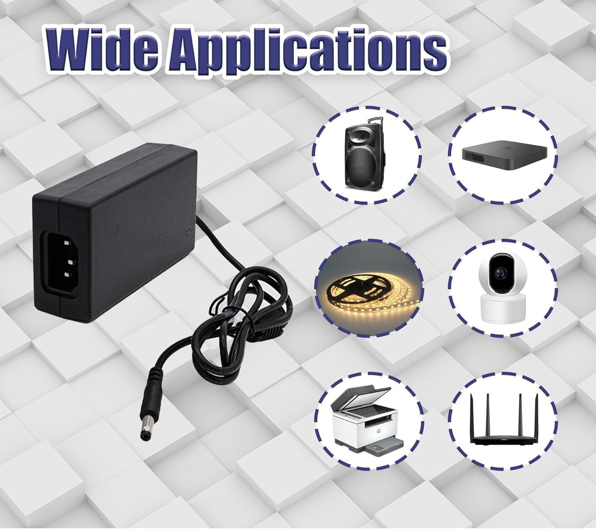 Adaptador de Fuente de Alimentación DIGISHUO 24V Transformador para Sistema de Seguridad LED Controlador de Tira de Luz