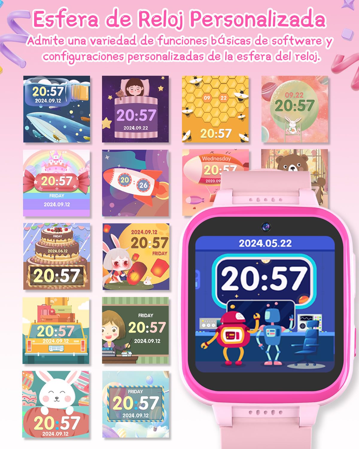Reloj Inteligente para Niños con Pantalla HD 1.54 Pulgadas