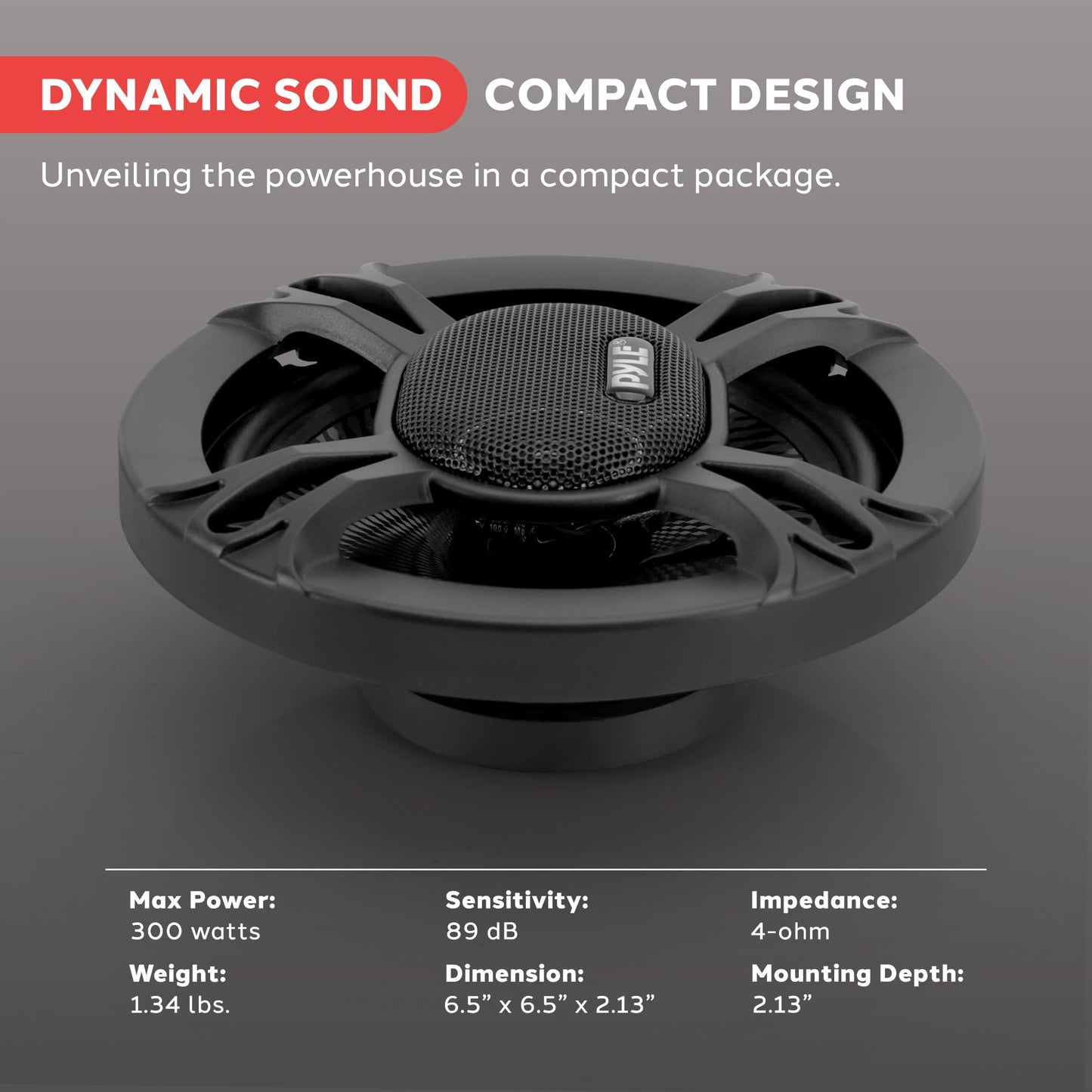 Bocinas para Coche Estéreo Universales Triaxiales de 6.5 Pulgadas 300 Watts Audio Profesional para el Auto Repuesto Rápido en Puertas o Laterales