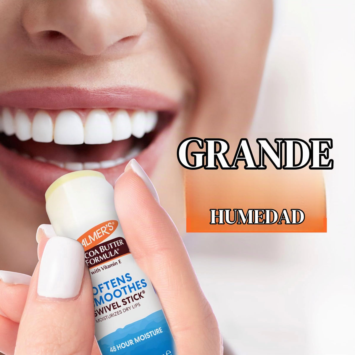 Palmer's Cocoa Butter Formula Duo-Pack Labial con Manteca de Cacao y Vitamina E, Bálsamo Protector Labial 4g y Swivel Stick Barra Humectante 14g, 48 Horas de Humectación, Dermatológicamente Probado