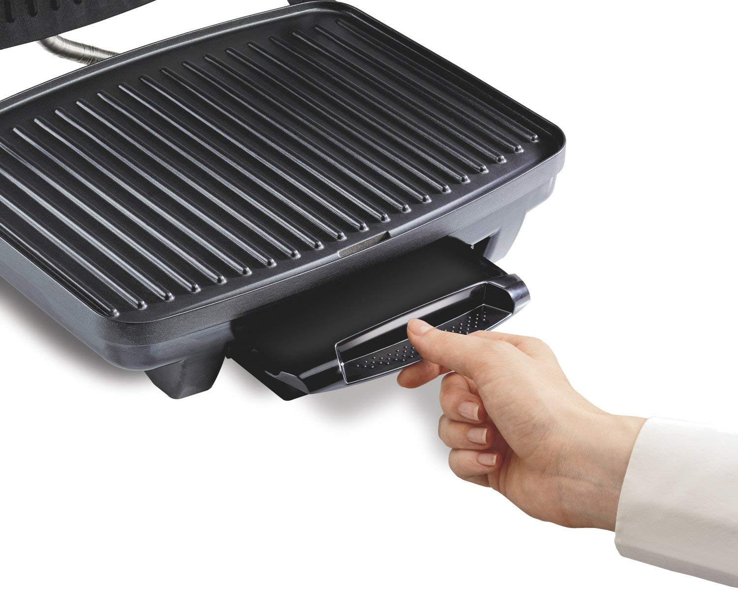 Hamilton Beach (25410) Panini Press, Sandwich Maker & Grill, Electric, 95" Cooking Surface, Stainless Steel