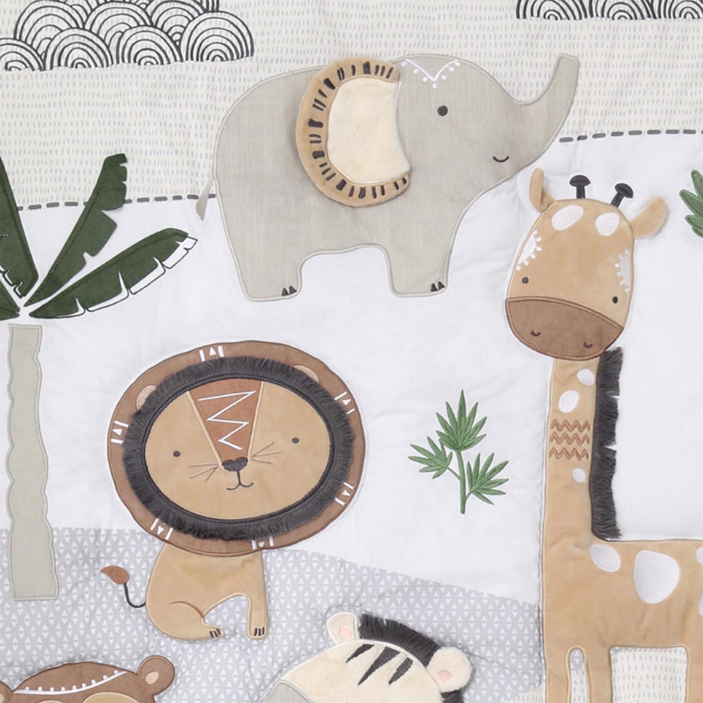 The Peanutshell - Juego de cama de 4 piezas de algodón orgánico para niños y niñas, juego de cama de bebé recién nacido, bebé y niño pequeño, decoración con dos sábanas de cuna, edredón con volantes y