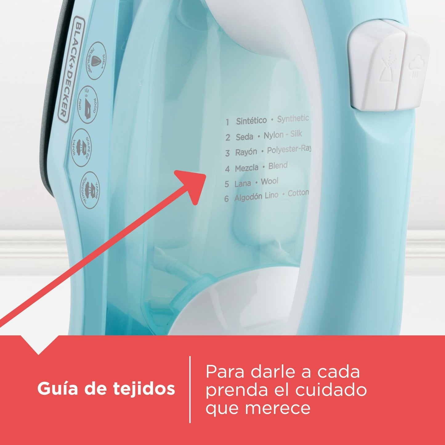 Black+Decker Plancha de Vapor Light 'N Easy 1200W con Regulación Automática de Vapor y Cable Giratorio 360°, IR1845