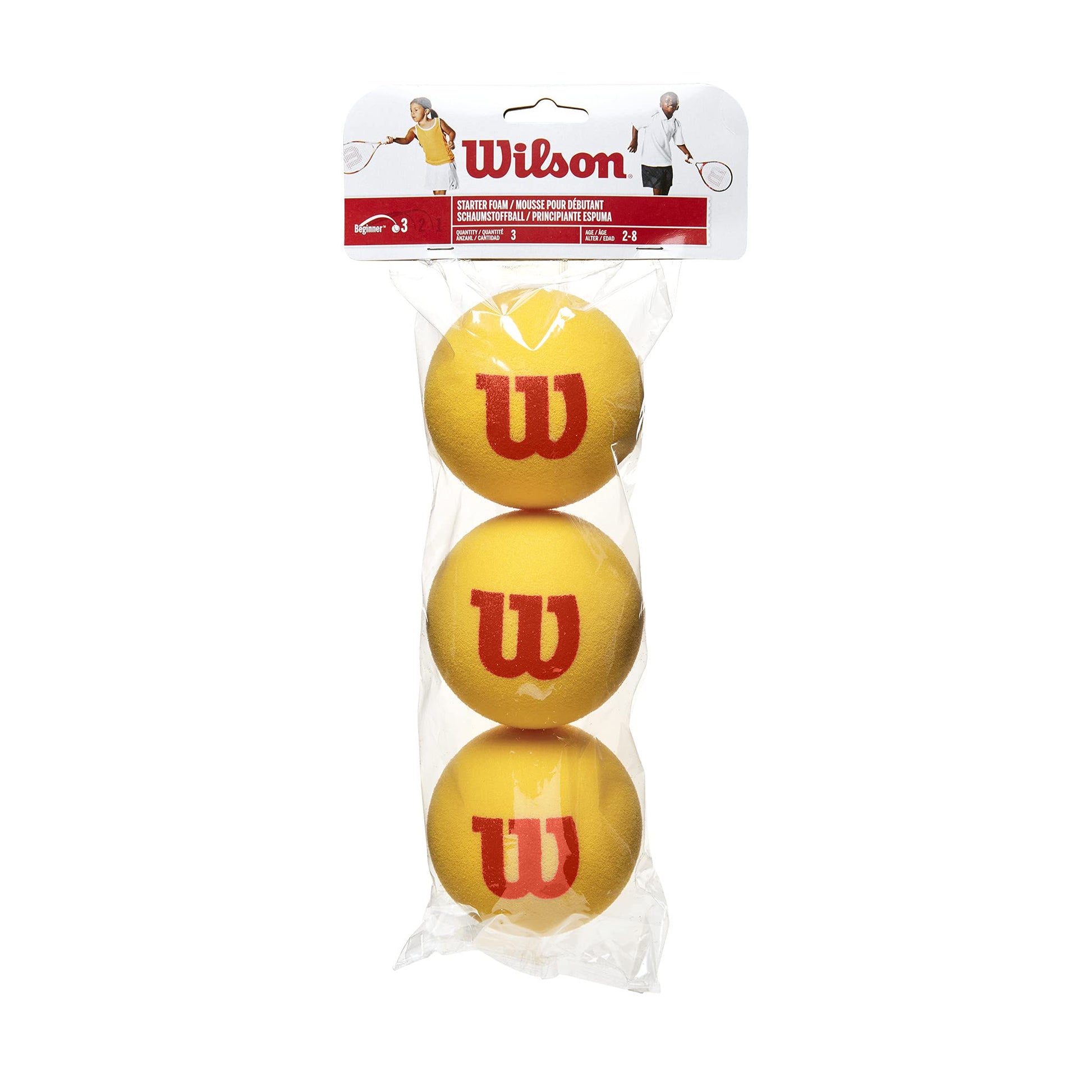 Pelota de Tenis de Espuma Wilson Naranja Paquete de 3