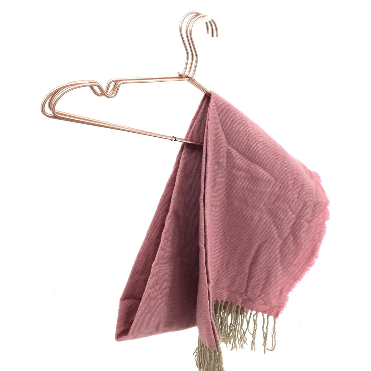 Koobay Non Slip 32CM Gold Copper Light Wire Children Clothes Suit Coat Metal Hanger (10)