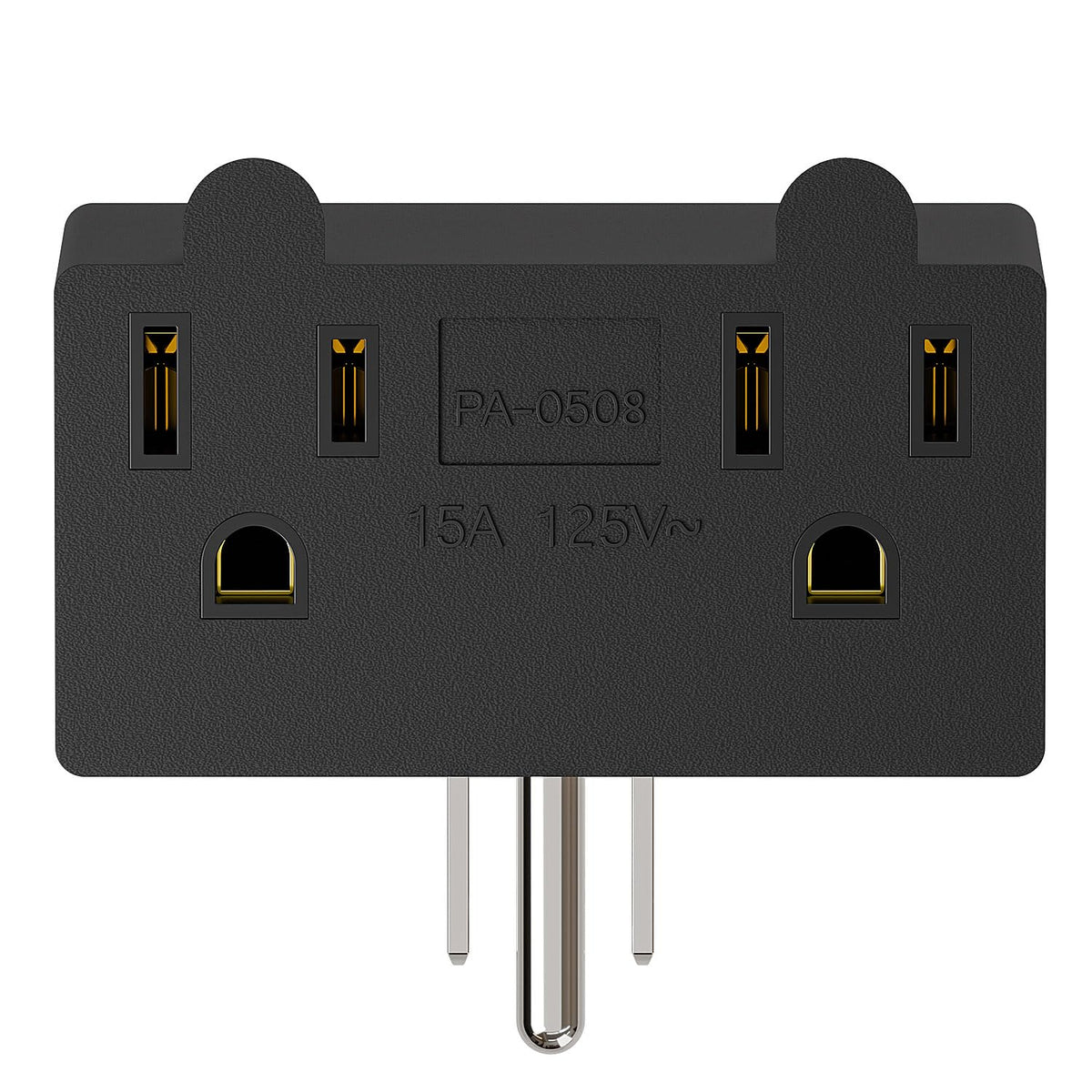 Adaptador de Corriente PA-0508 Negro de 90 Grados para Ahorro de Espacio