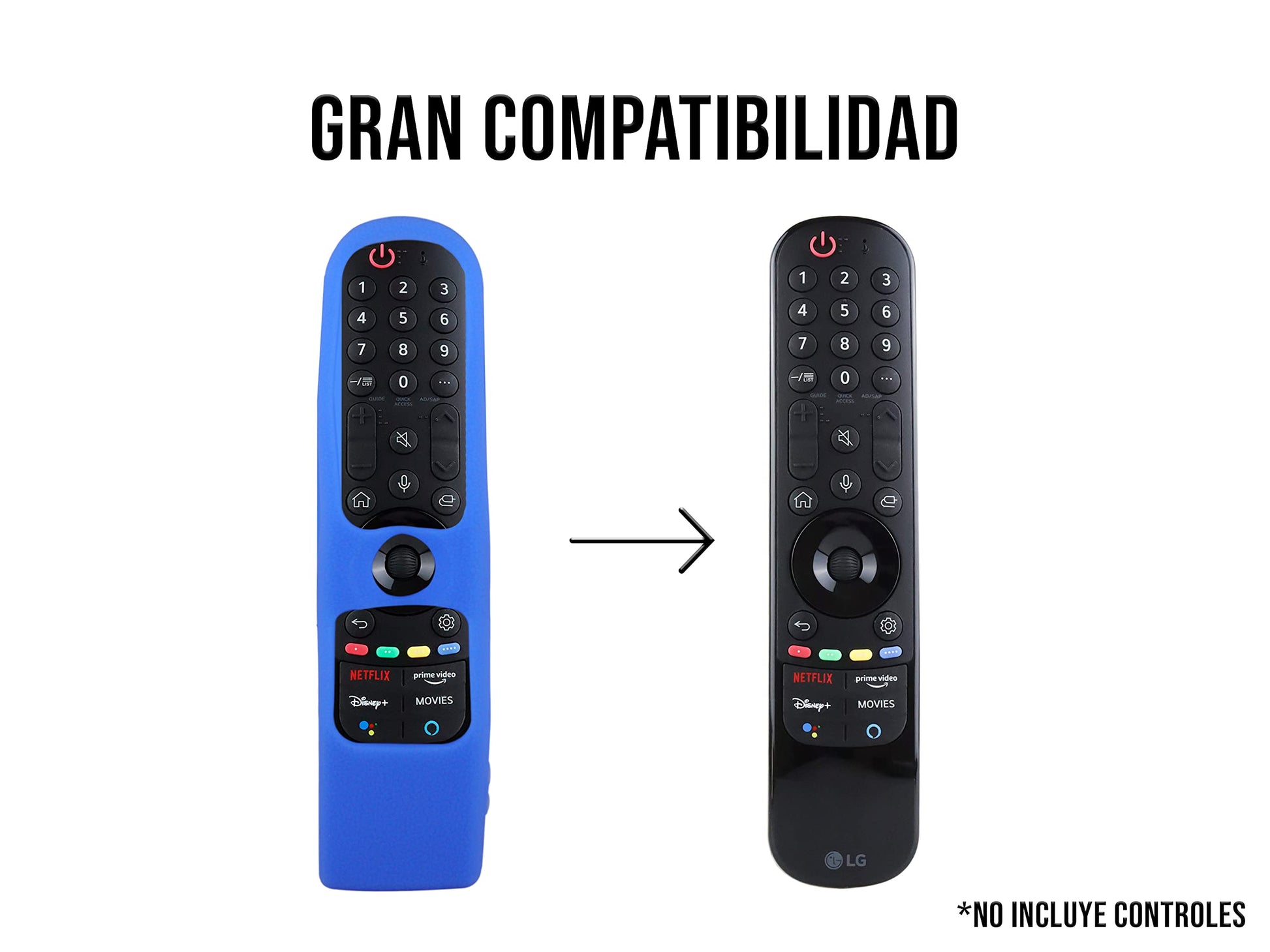 Funda para Control LG Magic MR21GA 2021 Silicon Smart 2022 MR22GR Magic MR22GA