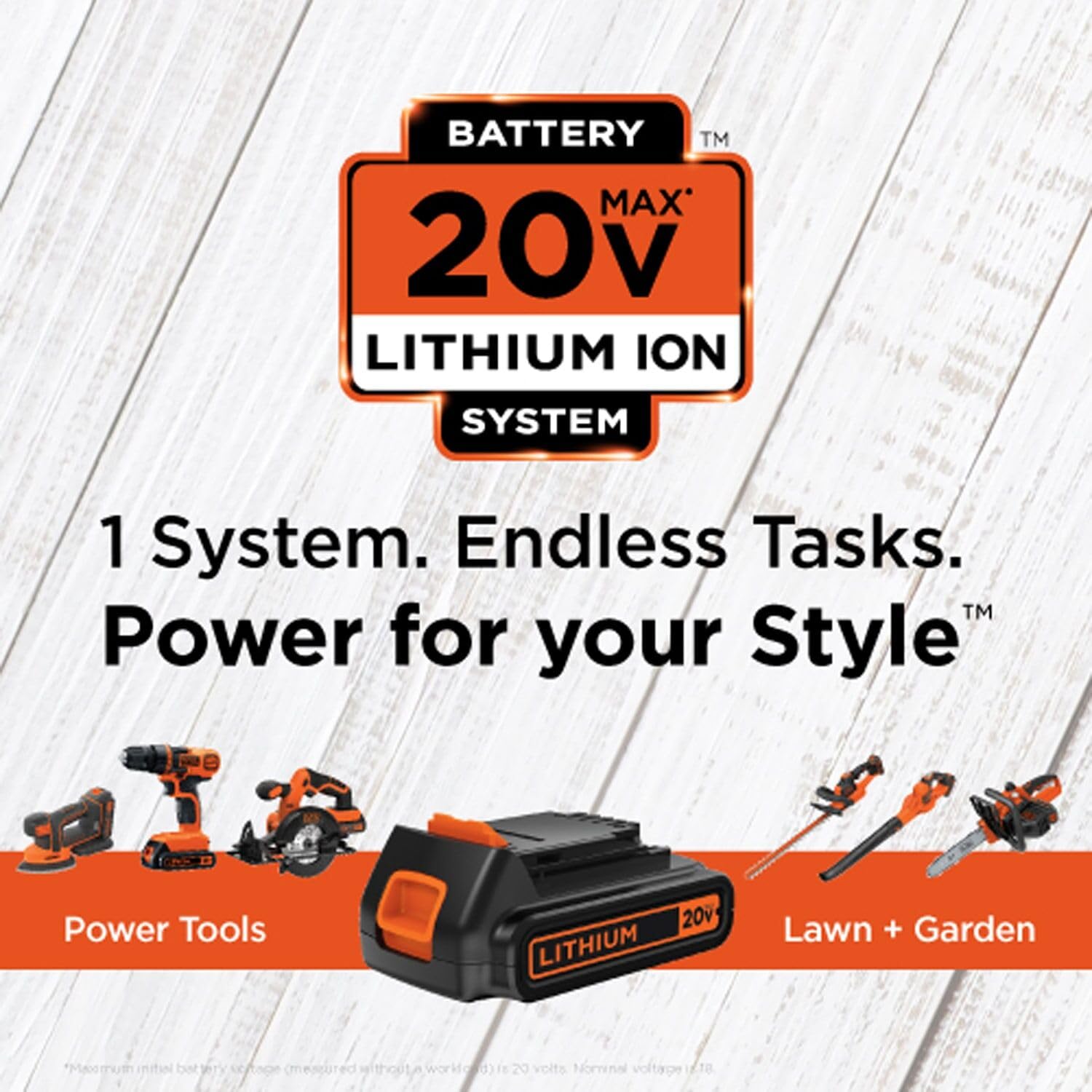 Black + Decker 20V MAX Taladro y kit de herramientas para el hogar, 68 Piezas (LDX120PK), Negro/Naranja