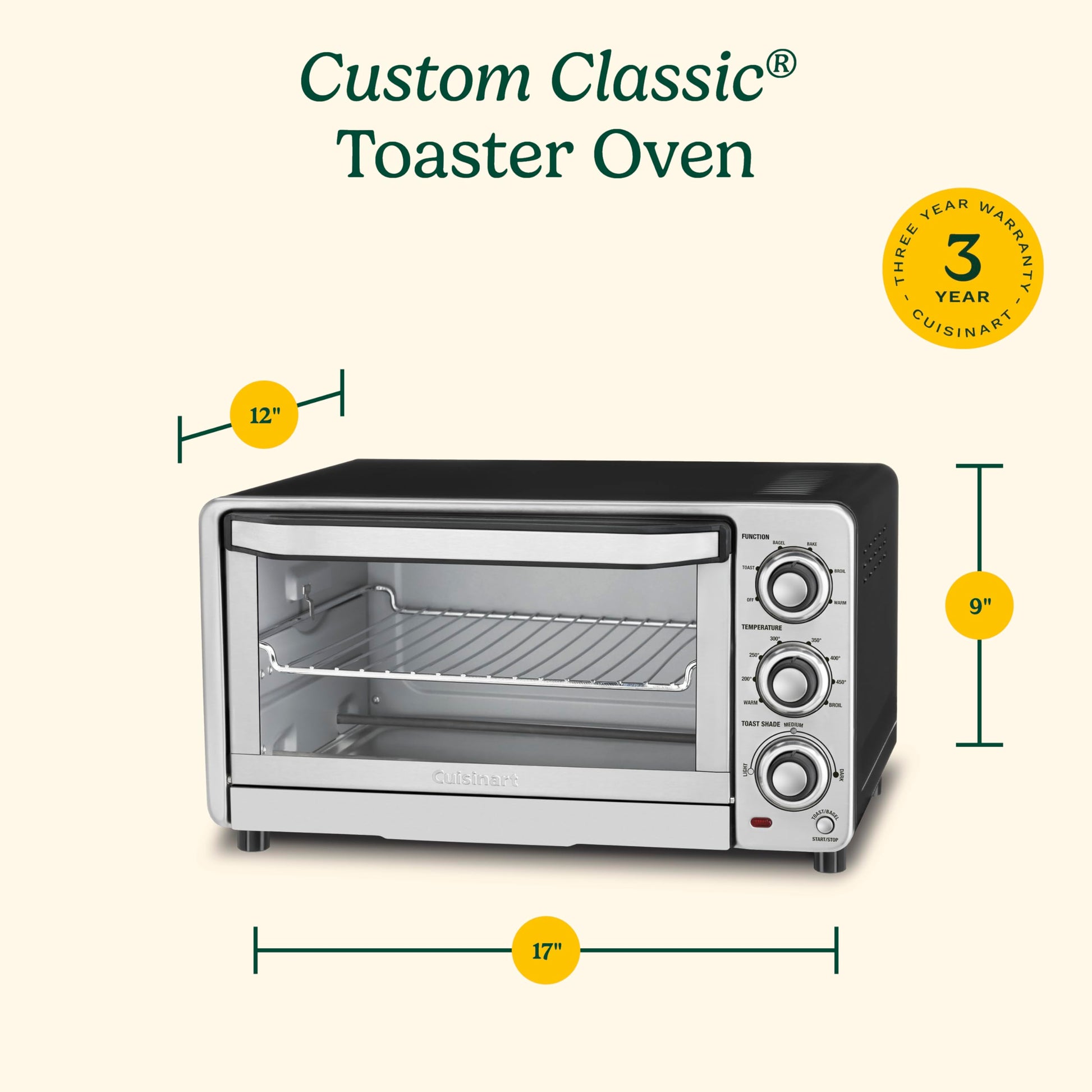 Cuisinart TOB-40 Custom Classic Horno tostador