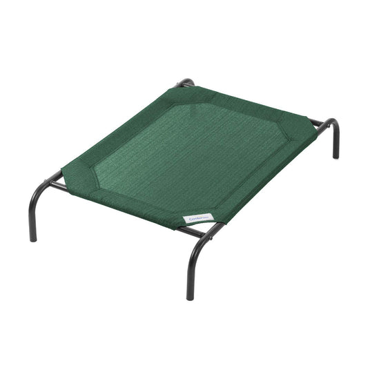 Coolaroo - Cama elevada para mascotas Gale Pacific con tejido de punto, color verde, tamaño mediano