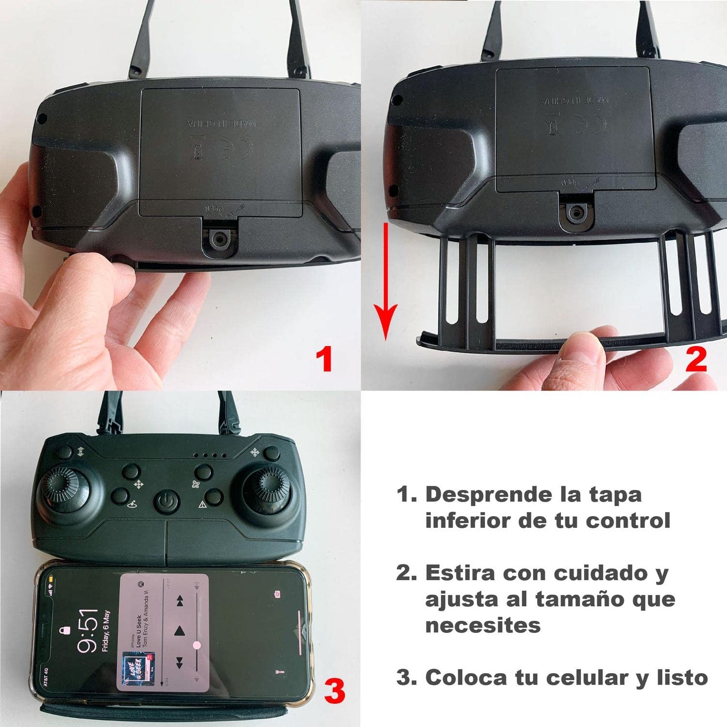 Drone VAK 1811 Camara 4K Wifi control App 4 ejes alcance 100m estabilizador