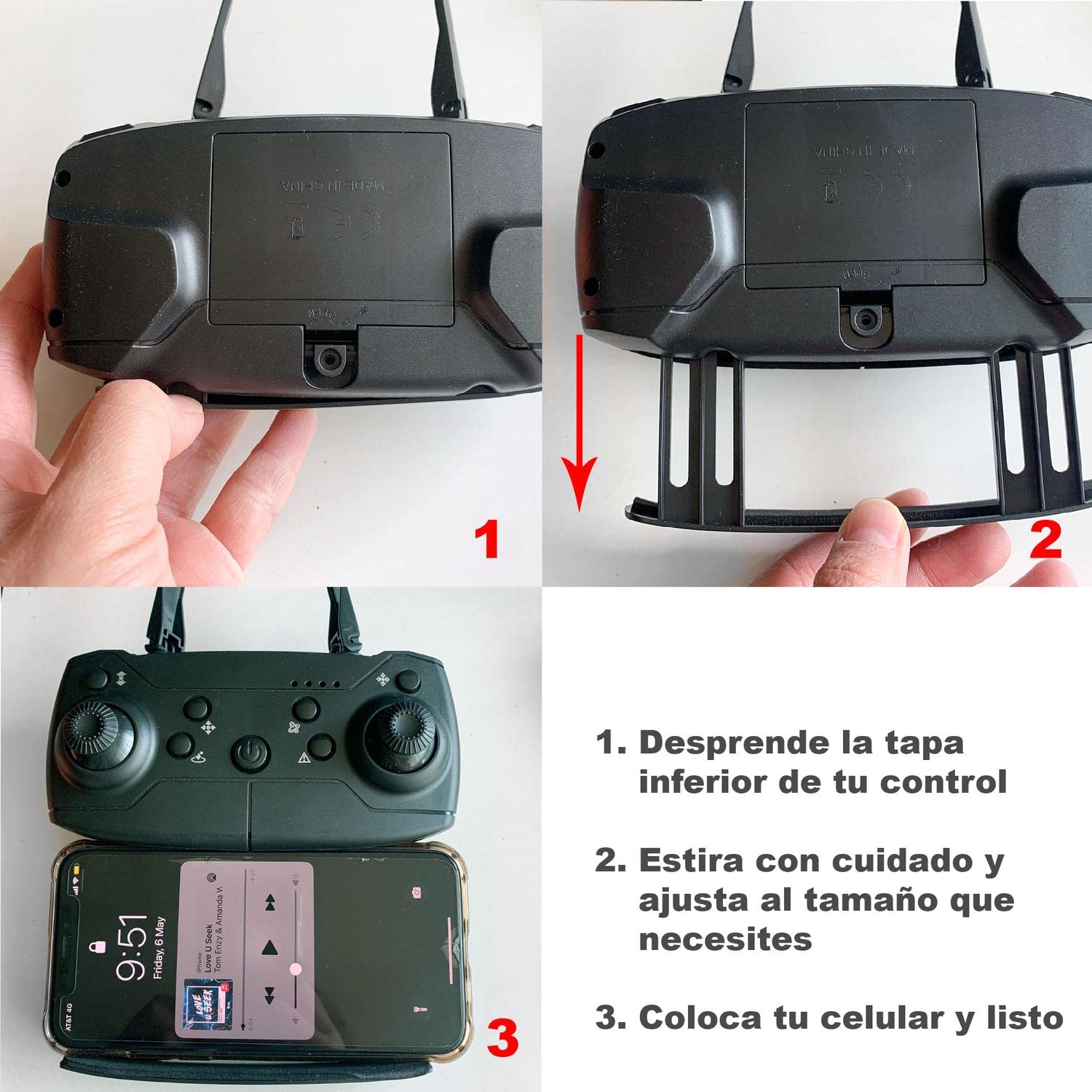 Drone VAK 1811 Camara 4K Wifi control App 4 ejes alcance 100m estabilizador