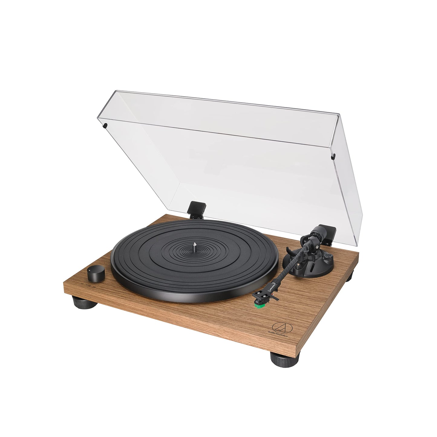 audio technica AT-LPW40WN Fully Manual Belt-Drive Turntable Wood Base 33/45 RPM (Walnut)