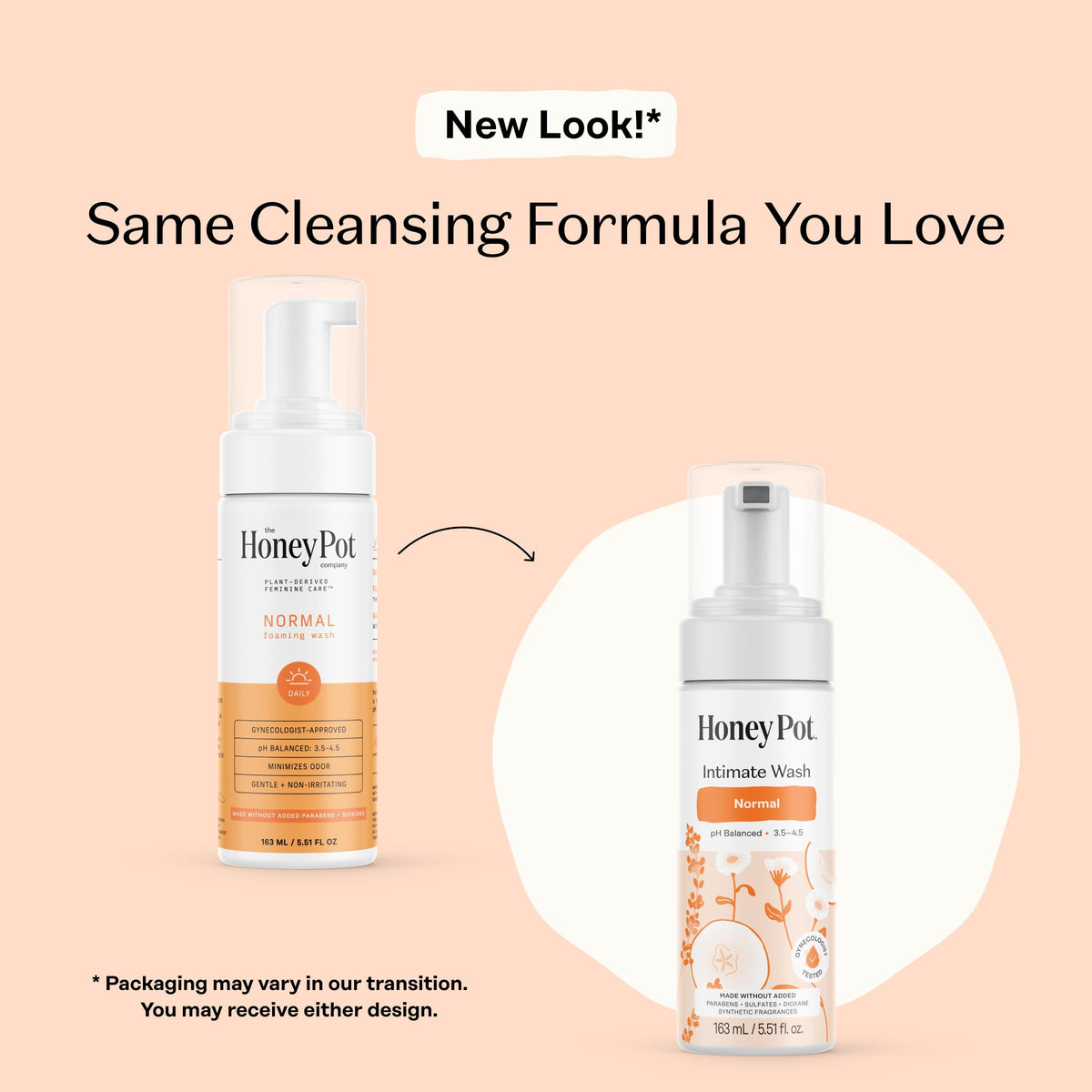 The Honey Pot Company - Feminine Wash - Herbal Infused Feminine Hygine Wash for Sensitive Skin Types - PH Balanced Plant Based Wash Free from Parabens and Sulfates - Normal - 5.51 Fluid Oz.