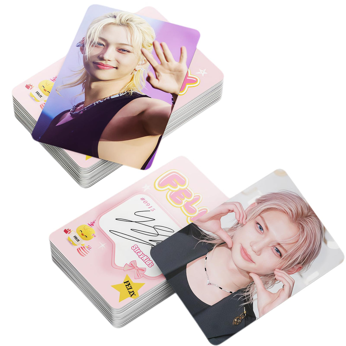 Tarjetas Fotográficas PYAJUU Stray Kids Felix Rosa Edición Especial para STAY KPOP