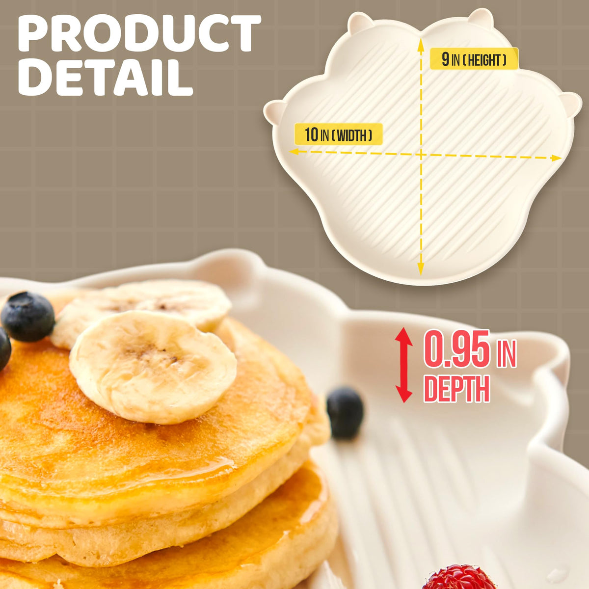Firgi MEOW Plate - Platos de alimentación para bebés pequeños, 100% silicona de grado alimenticio, suministros de destete LED, sin BPA, suministros de alimentación de silicona suave y duradera, sin