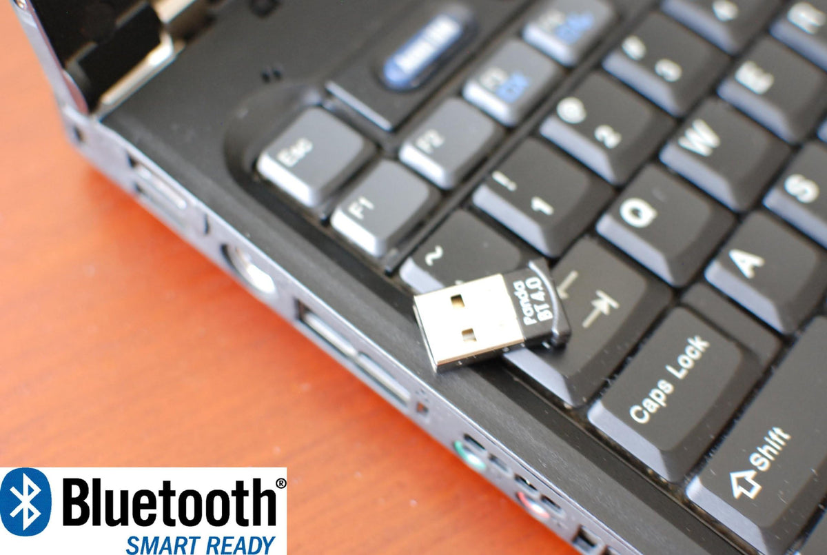 Adaptador USB Bluetooth 4.0 Panda Nano en Negro Compatible con Windows y Linux