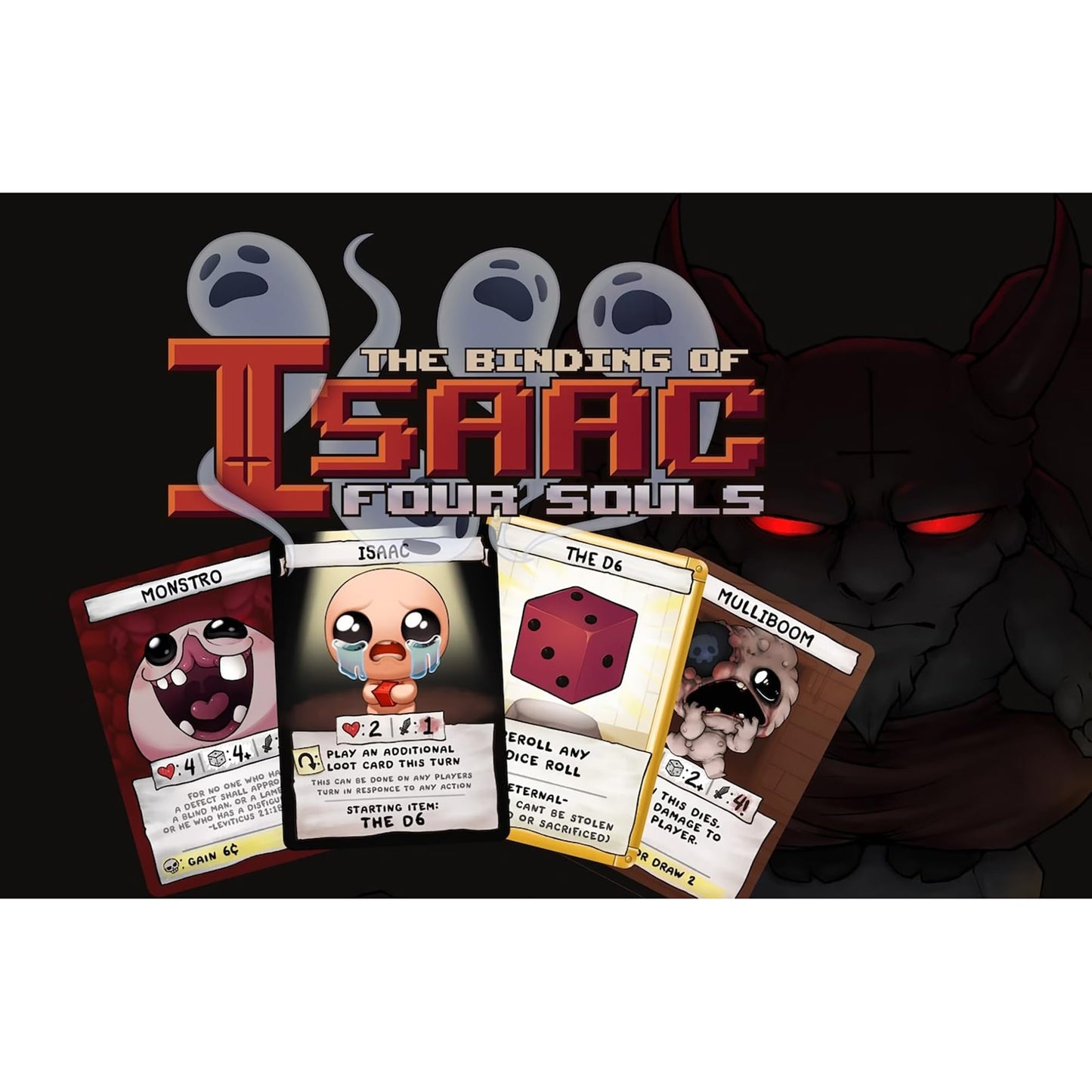 Maestro Media: The Binding of Isaac: Four Souls (2ª edición) - Juego de cartas de estrategia, licencia oficial, edades 13 +, 1-4 jugadores, 30 minutos