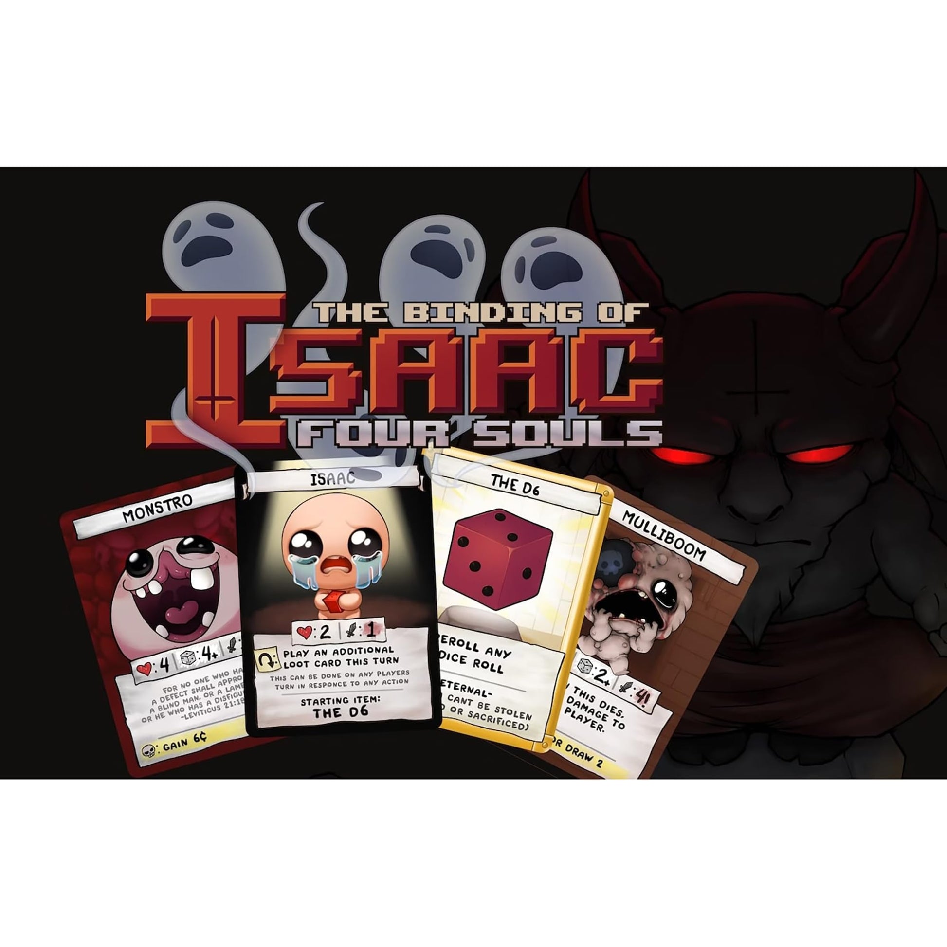 Maestro Media: The Binding of Isaac: Four Souls (2ª edición) - Juego de cartas de estrategia, licencia oficial, edades 13 +, 1-4 jugadores, 30 minutos