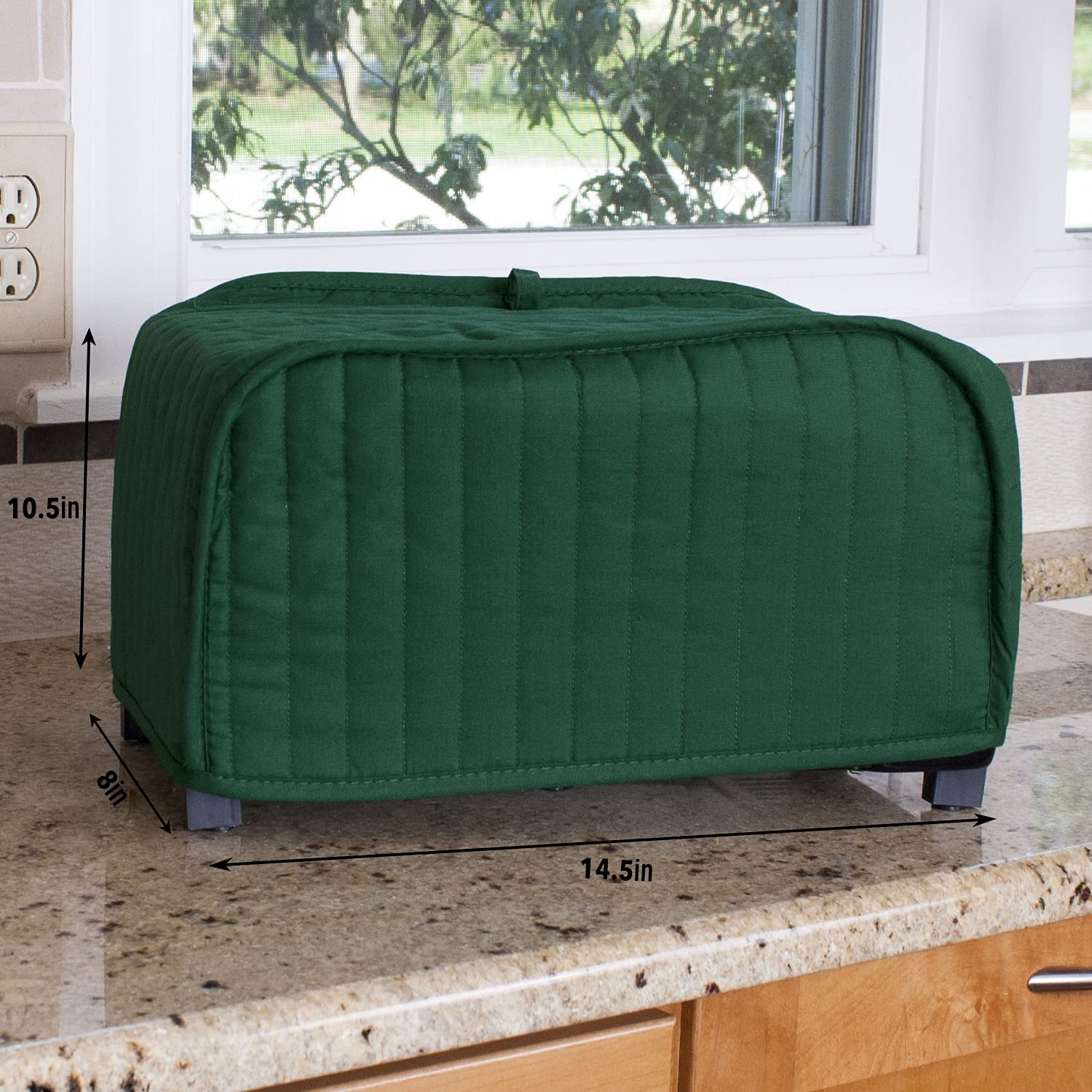 Ritz Protector Acolchado para licuadora, Horno Tostador/Cobertor de asador, Verde Oscuro, 38 cm, 1