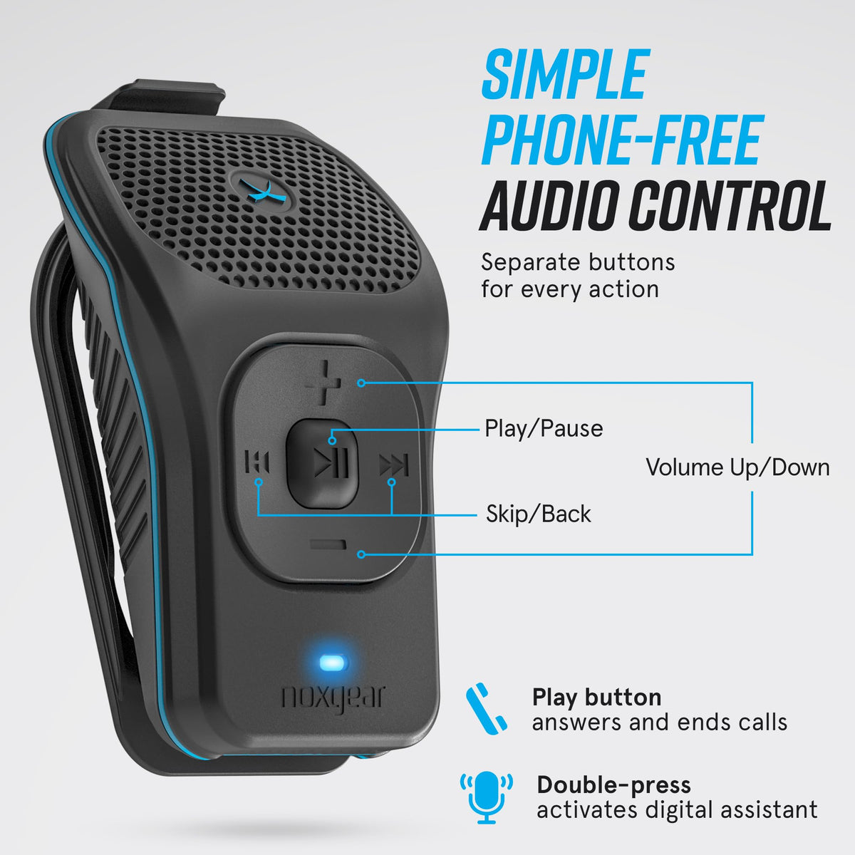 Altavoz Bluetooth Portátil noxgear 39g Magnético Impermeable 15 Horas de Reproducción