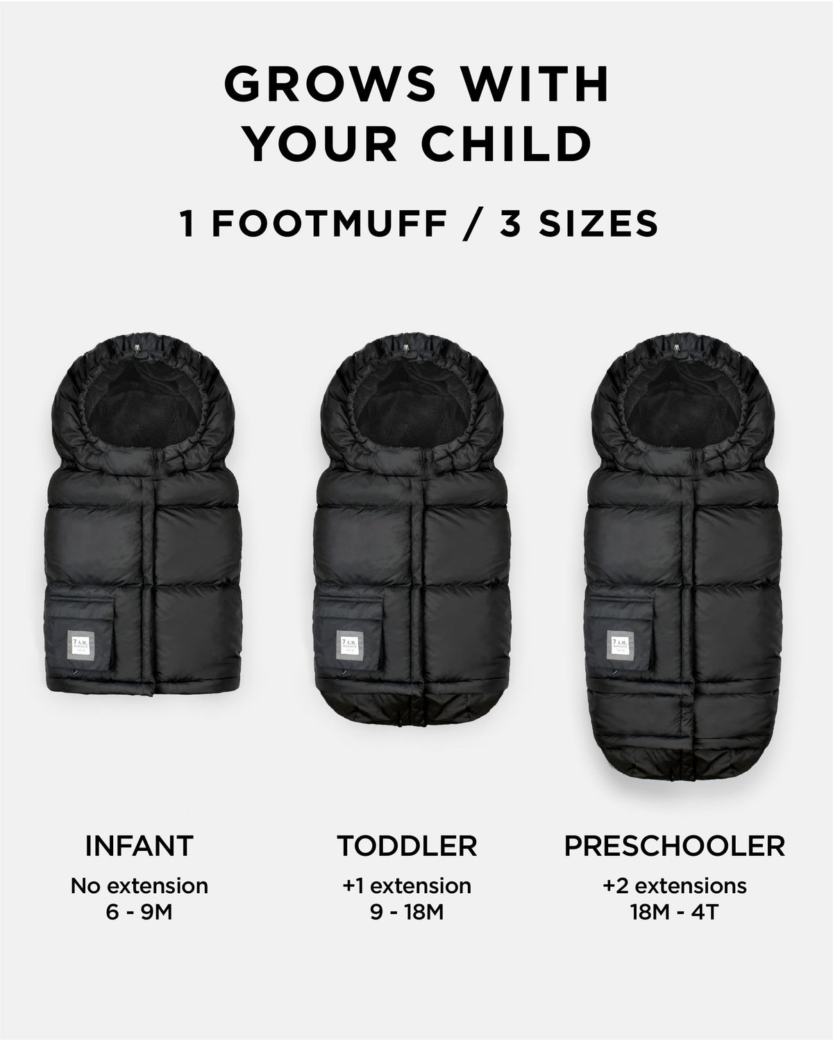 Manta Ajustable 7AM Enfant Invierno Unisex Multiusos Forro Polar Cálido Con Capucha Repelente al Agua Para Asiento de Coche de Bebé