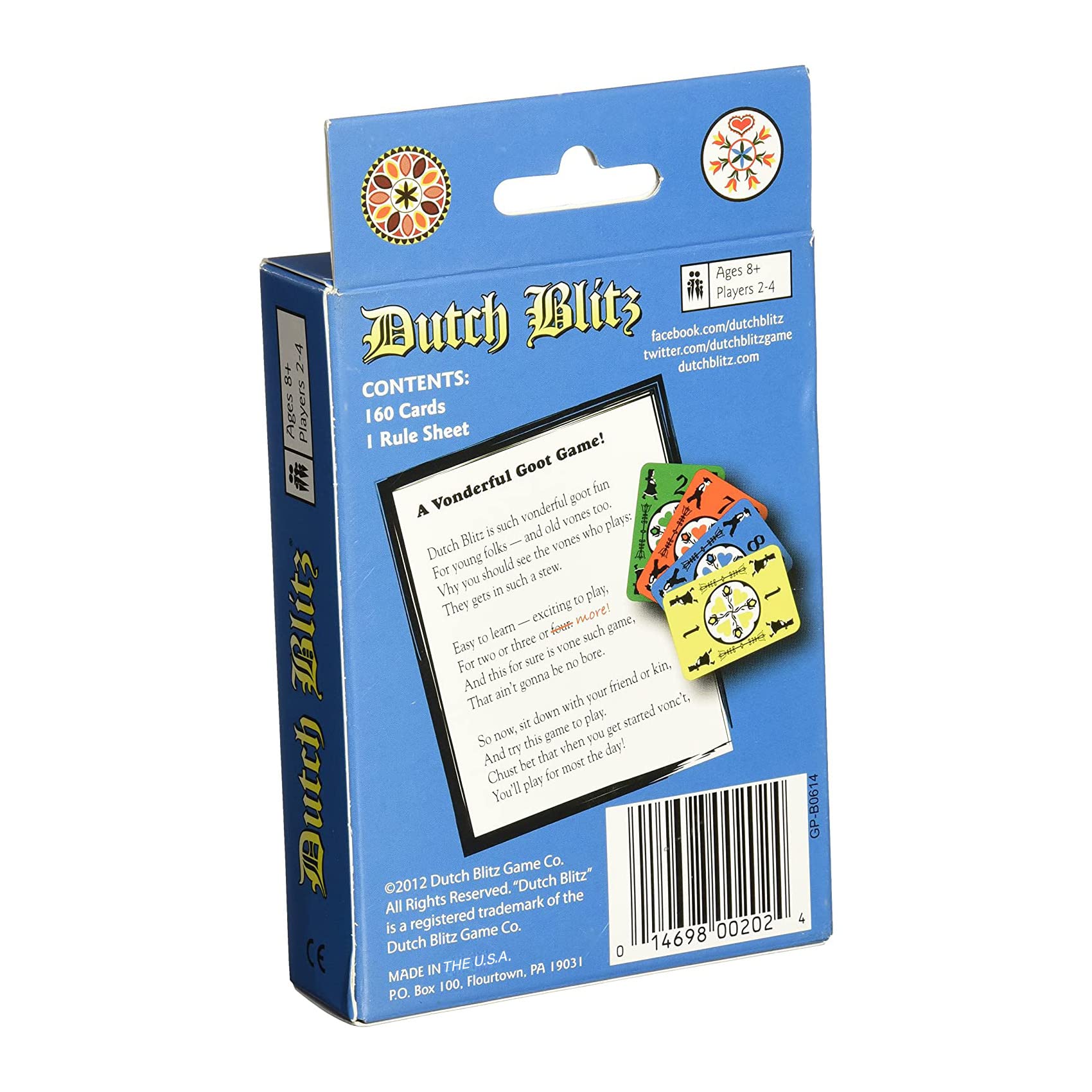 Dutch Blitz: Paquete de expansión, utiliza el paquete de expansión solo o con la baraja original para jugar con hasta 8 jugadores, 4 nuevos colores de cartas, diversión rápida para todos, para edades de 8 años en adelante