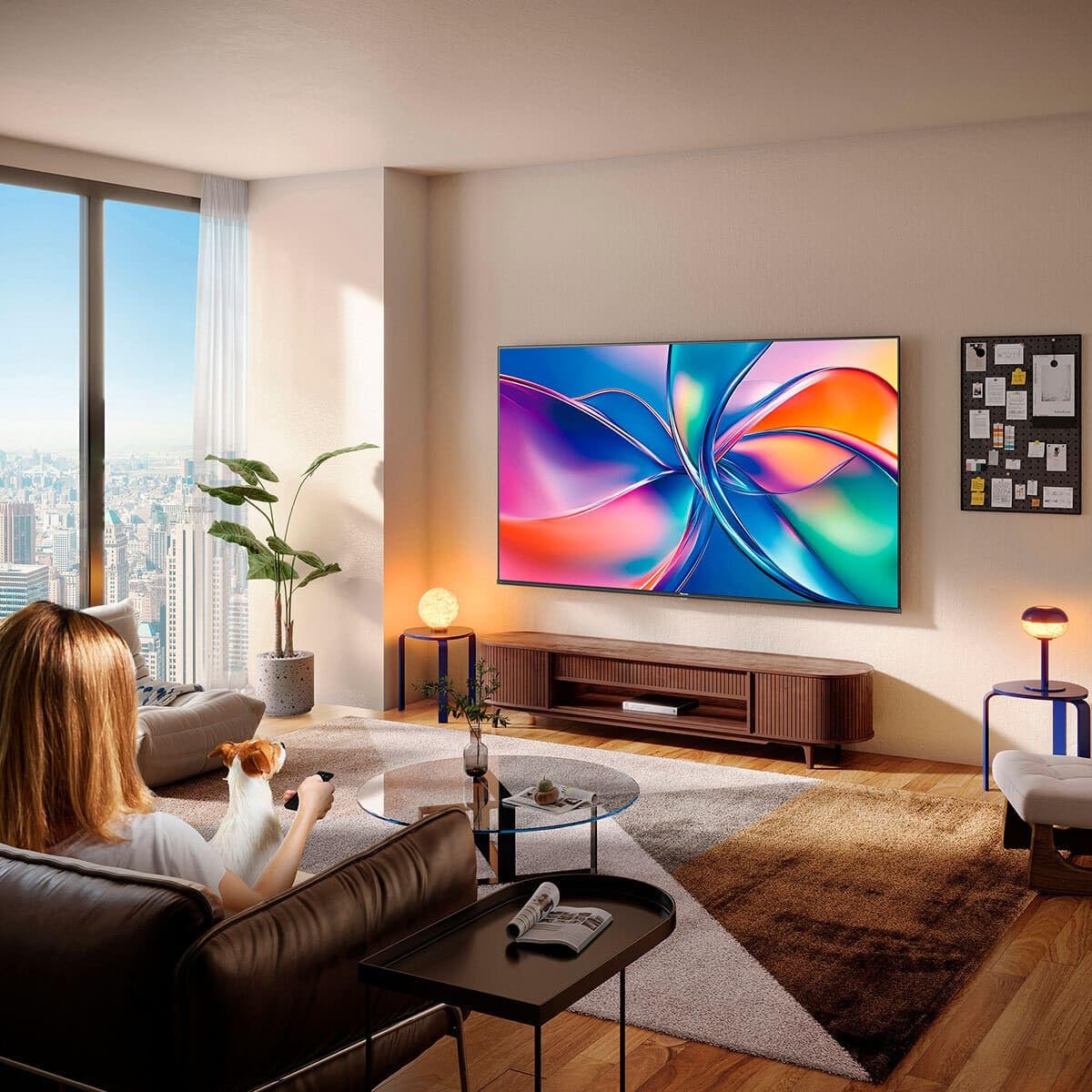 Hisense Pantalla QLED 4K Vidaa U Compatible con Alexa,Dolby Vision Atmos, Escalado IA a UHD, HDMI, LAN, WiFi. Control de Voz. Bluetooth. (2025) Free HDMI Cable UHD. (50")