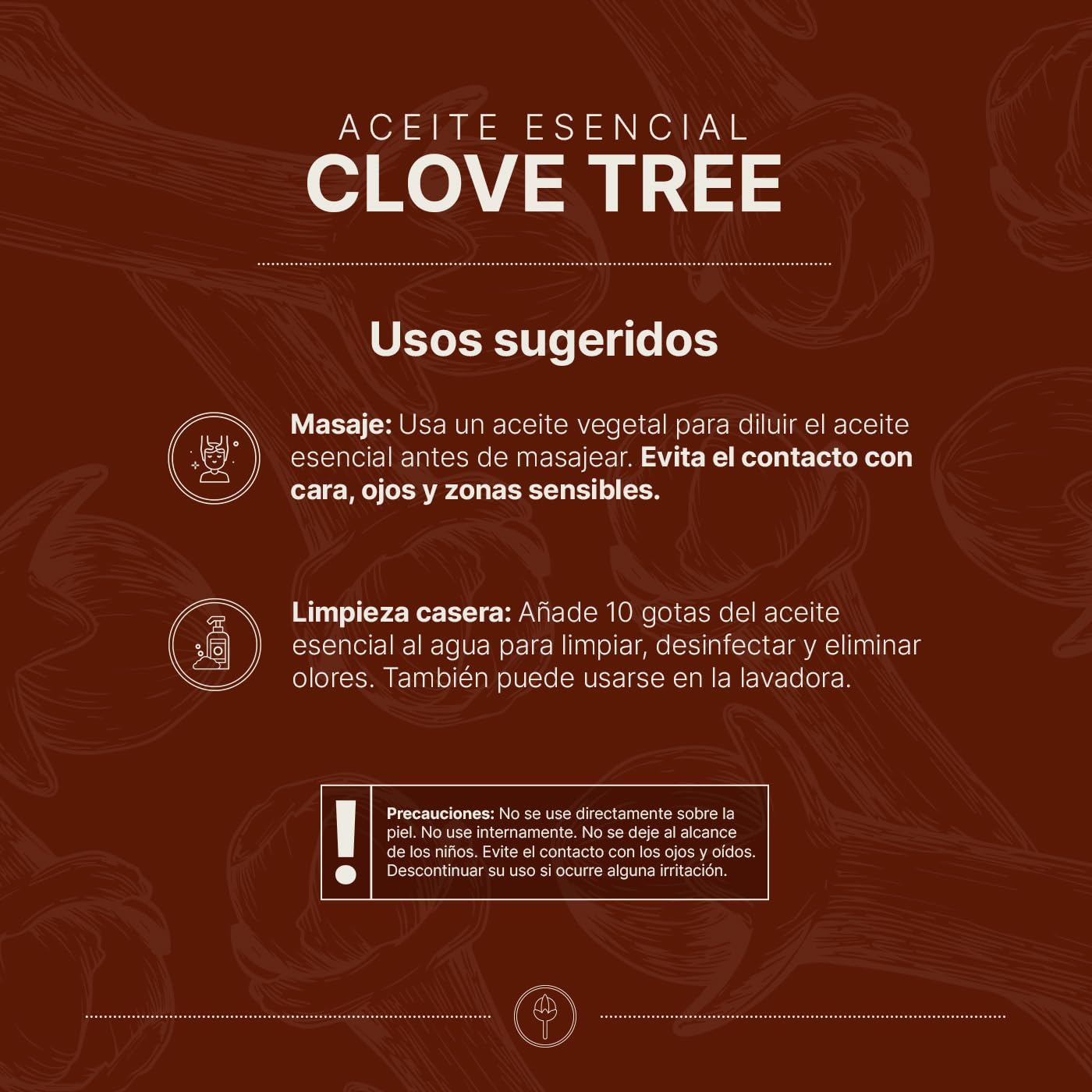 Aceite Esencial B Life Clavo Ingredientes Puros 50 ml
