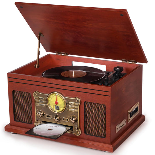Tocadiscos Bluetooth Kedok Vinilo con Altavoces Estéreo y Convertidor a MP3