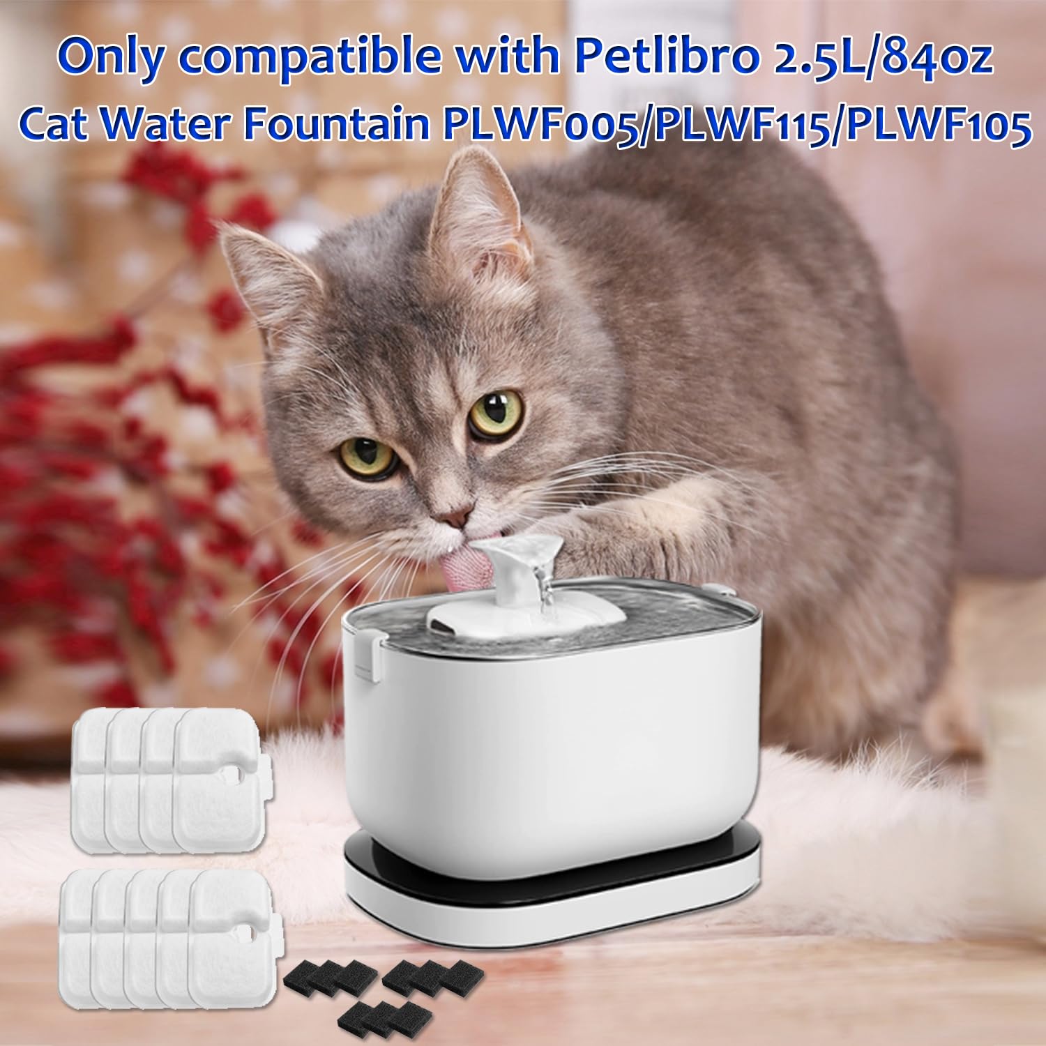 Filtros de Repuesto Petlibro Dockstream Cat Ultra Silenciosa Paquete de 12