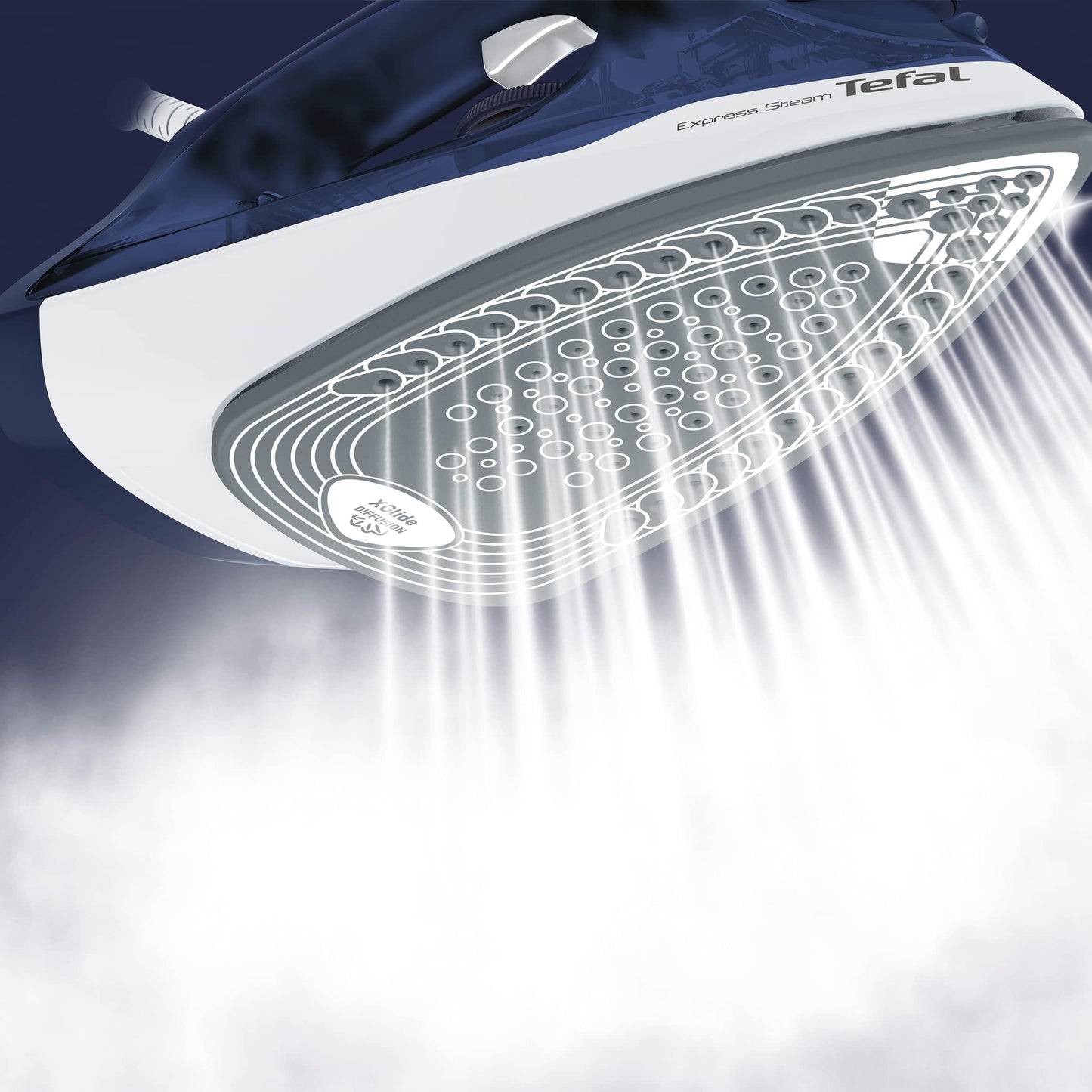 Plancha de Vapor Tefal Azul suela de Cerámica Antigoteo