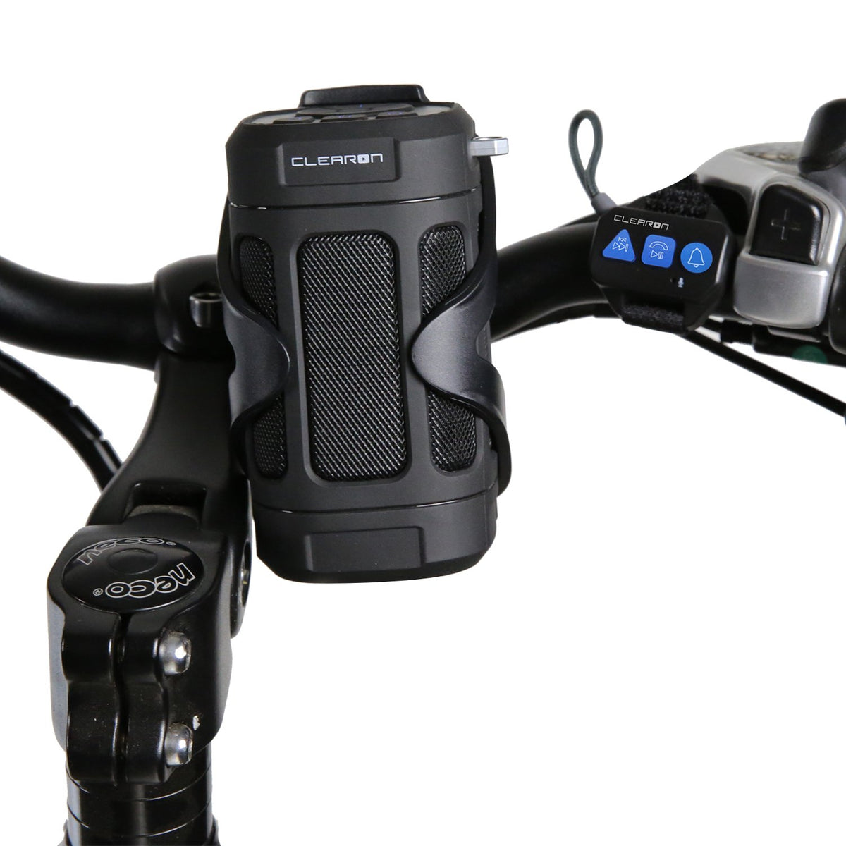 Bocina Bluetooth Clearon Negra con Soporte para Bicicleta