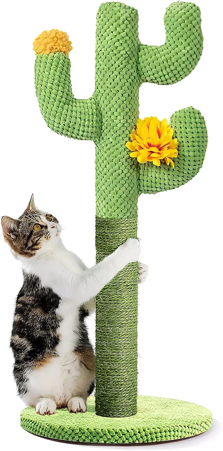 Poste Rascador para Gatos Cactus Grande para Interior